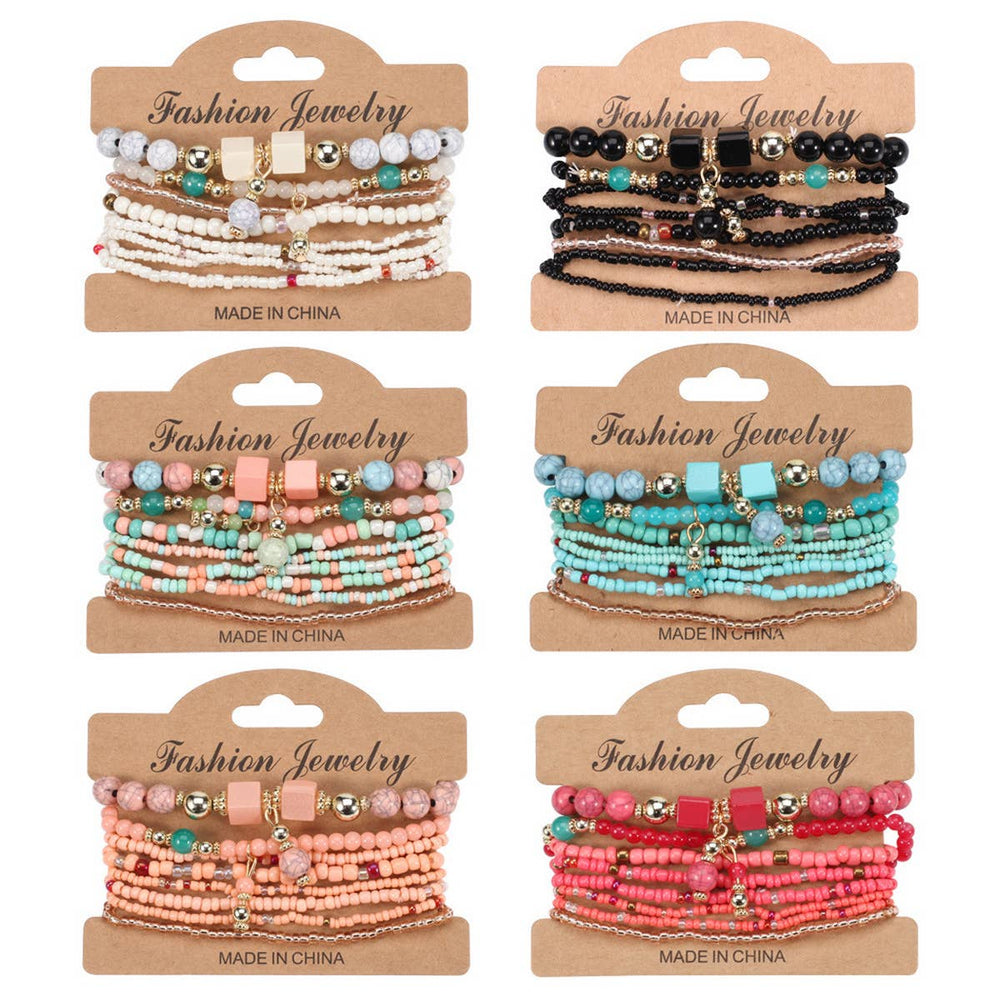 Handmade Beaded Bohemian Bracelet Set