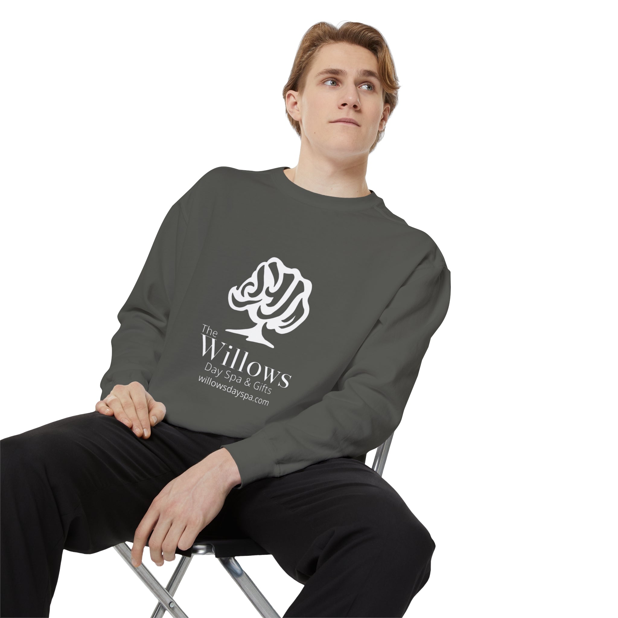 Willows Comfort Color Sweatshirt - white logo