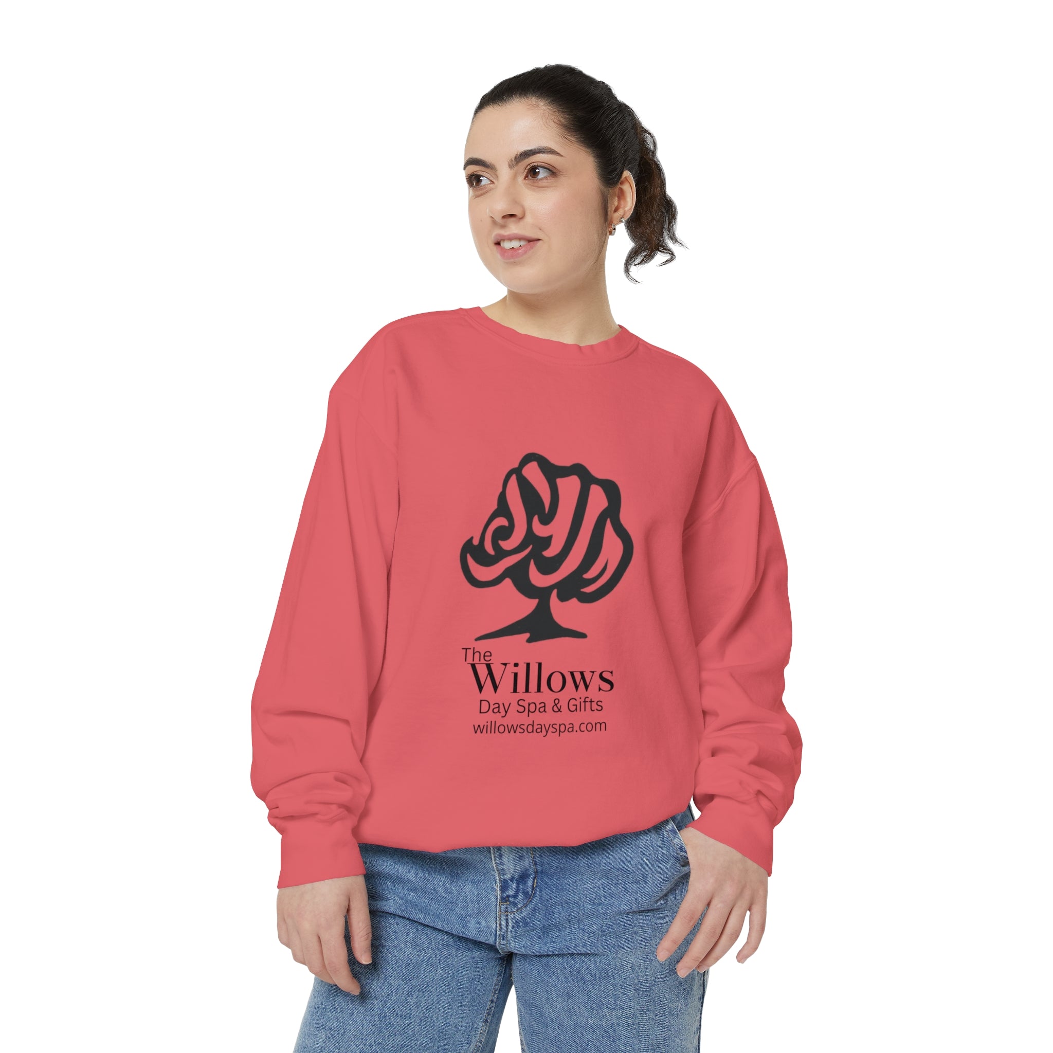 Willows comfort colors sweatshirt - black logo