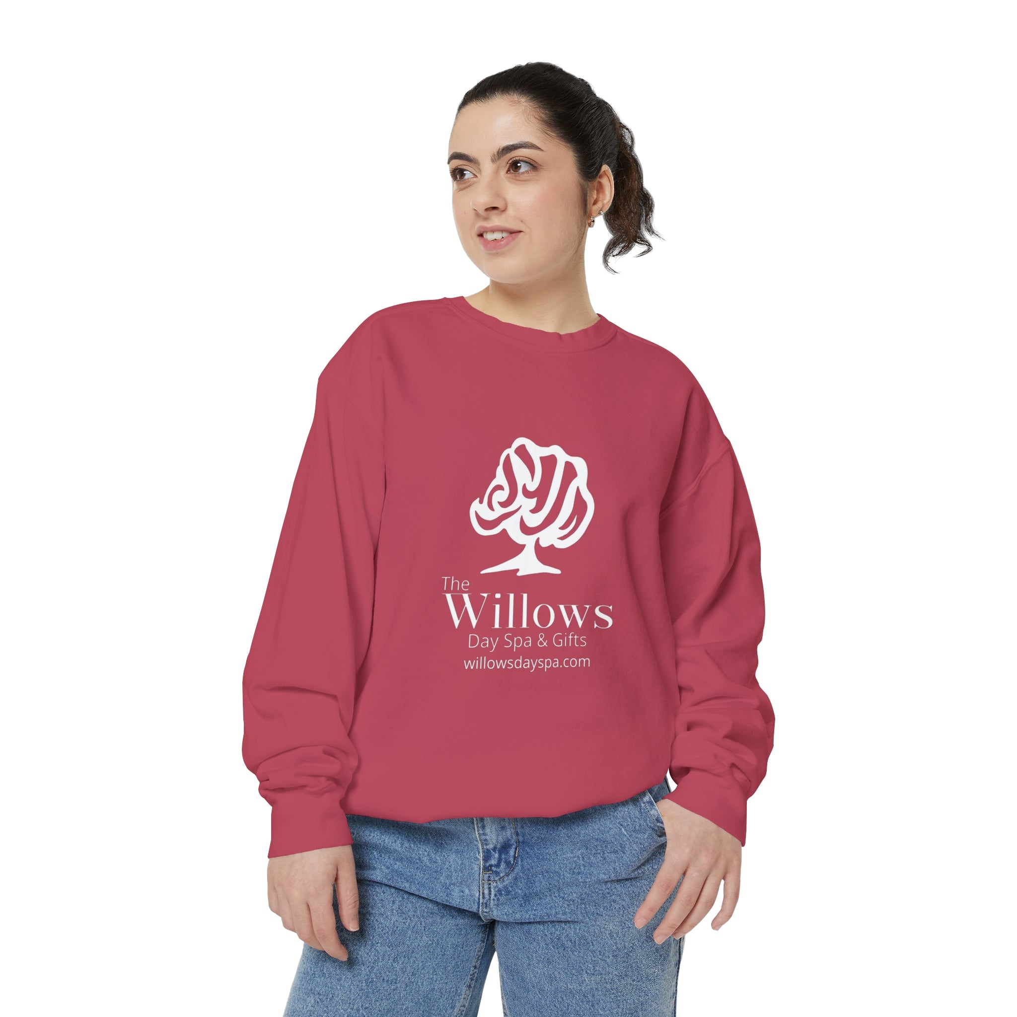 Willows Comfort Color Sweatshirt - white logo