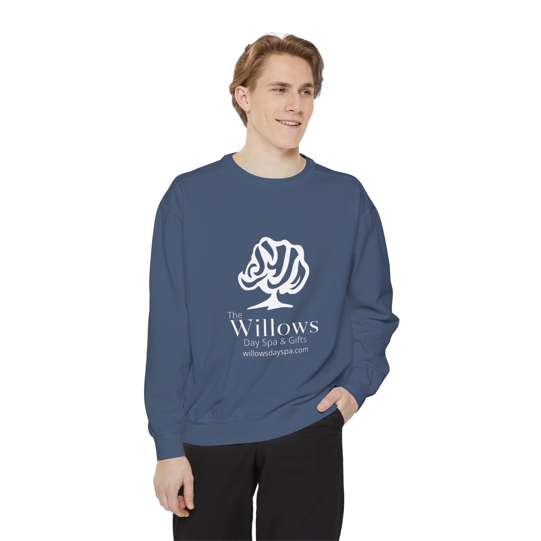 Willows Comfort Color Sweatshirt - white logo