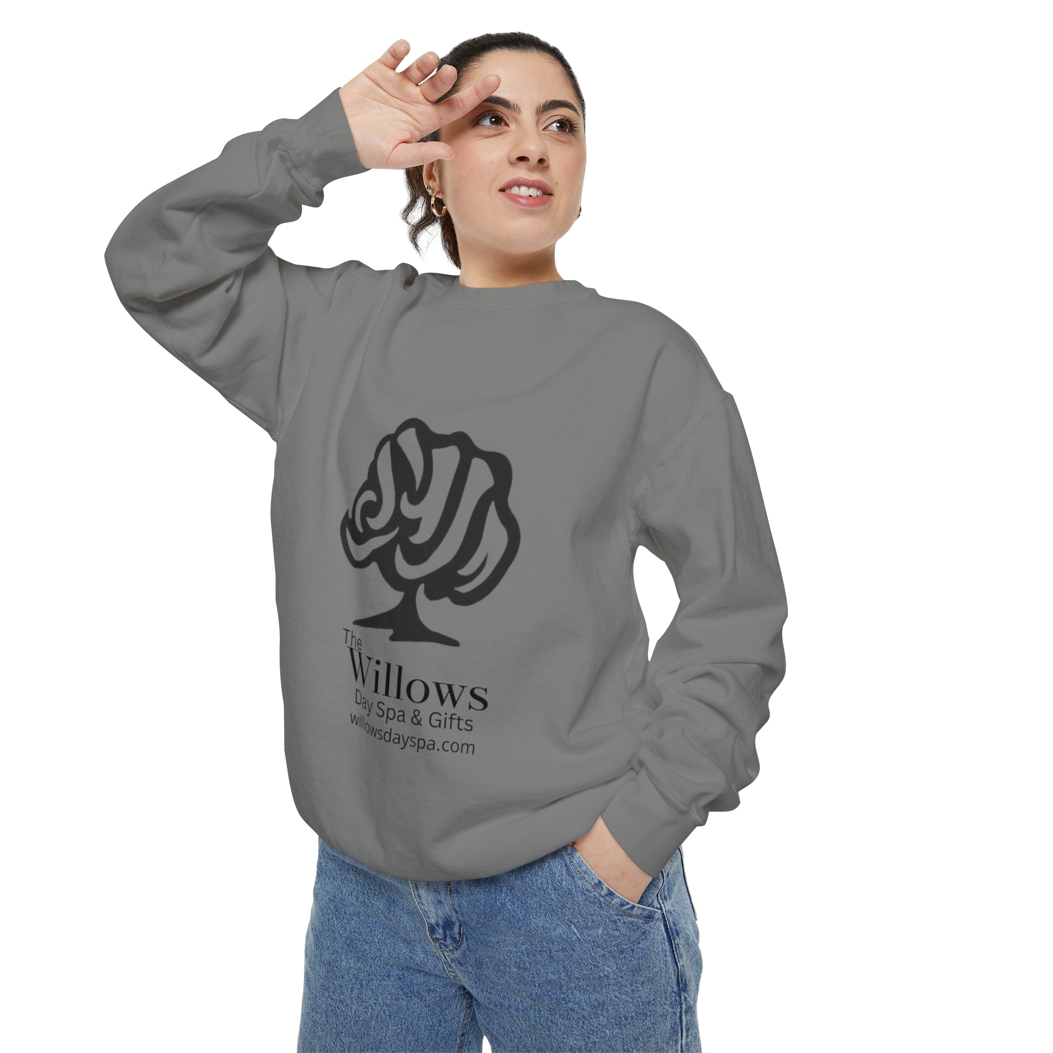 Willows comfort colors sweatshirt - black logo