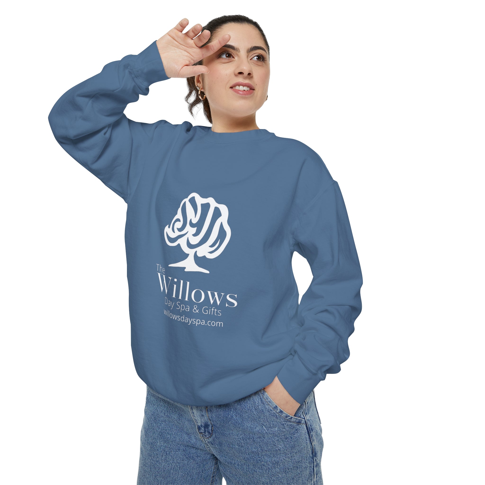 Willows Comfort Color Sweatshirt - white logo