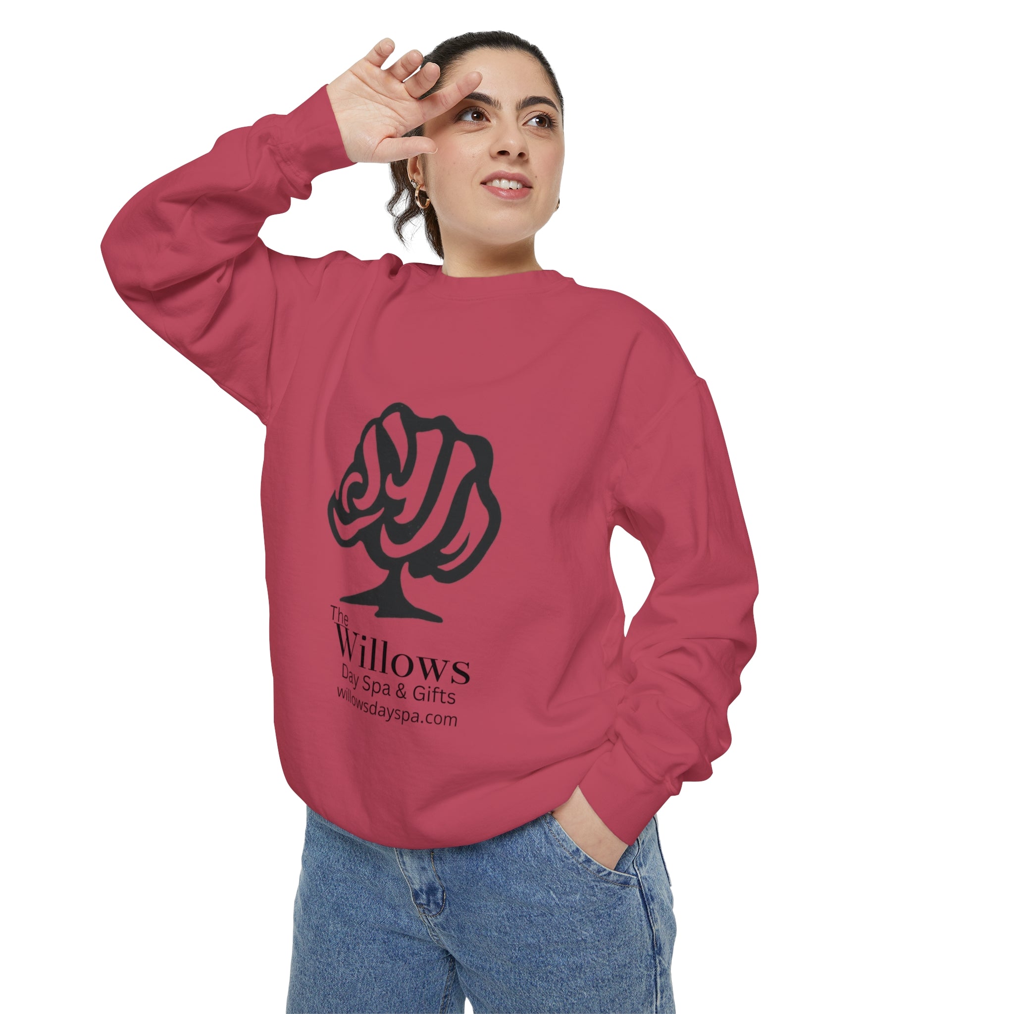 Willows comfort colors sweatshirt - black logo