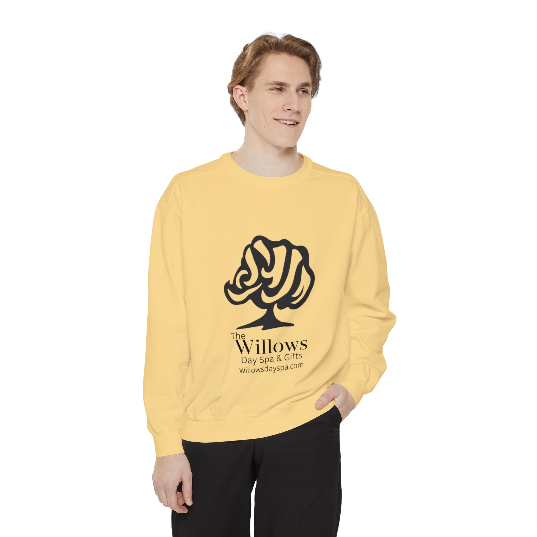 Willows comfort colors sweatshirt - black logo