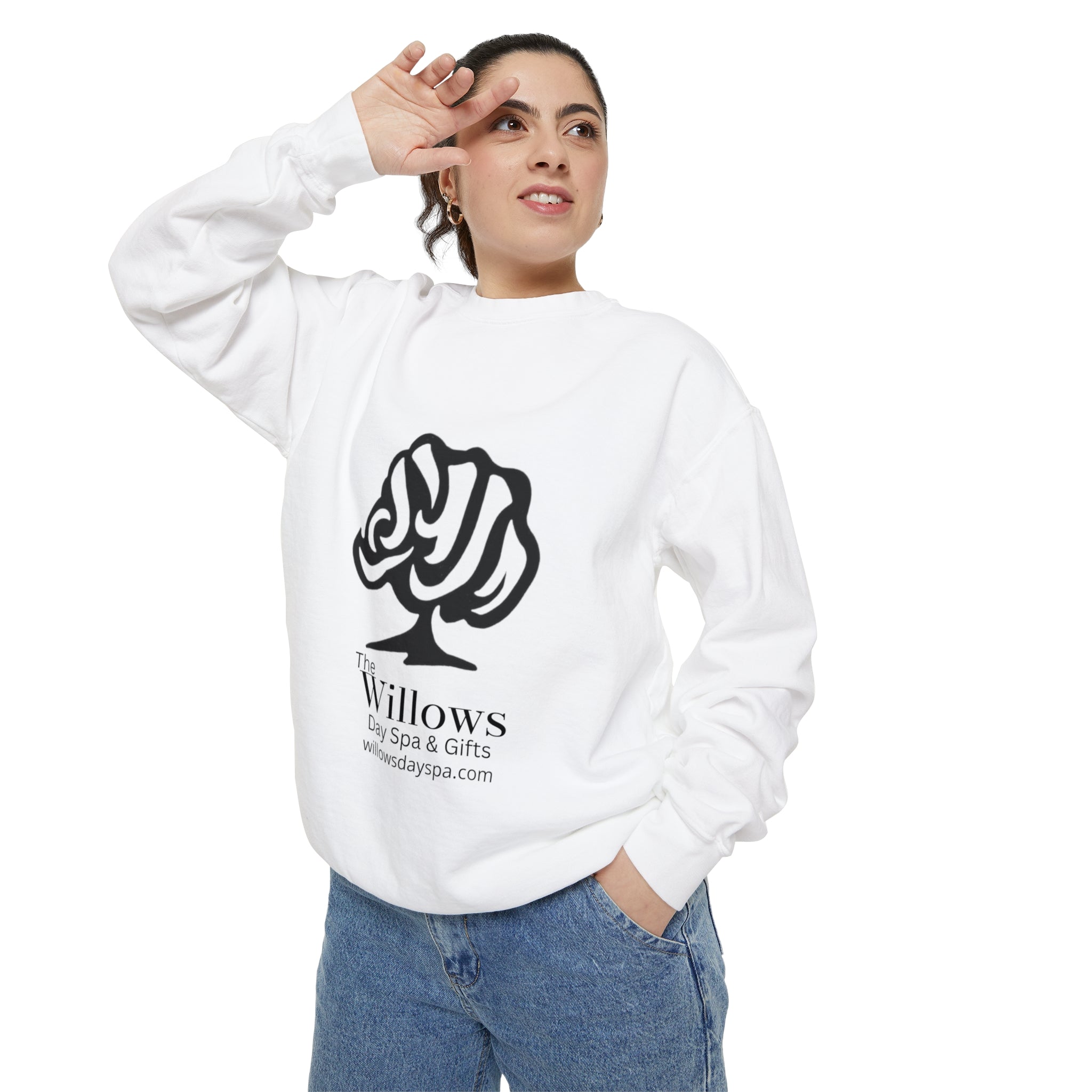 Willows comfort colors sweatshirt - black logo