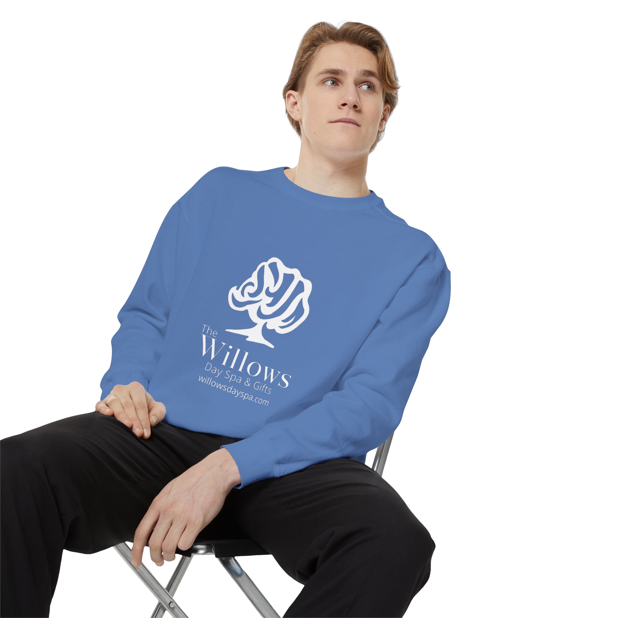 Willows Comfort Color Sweatshirt - white logo