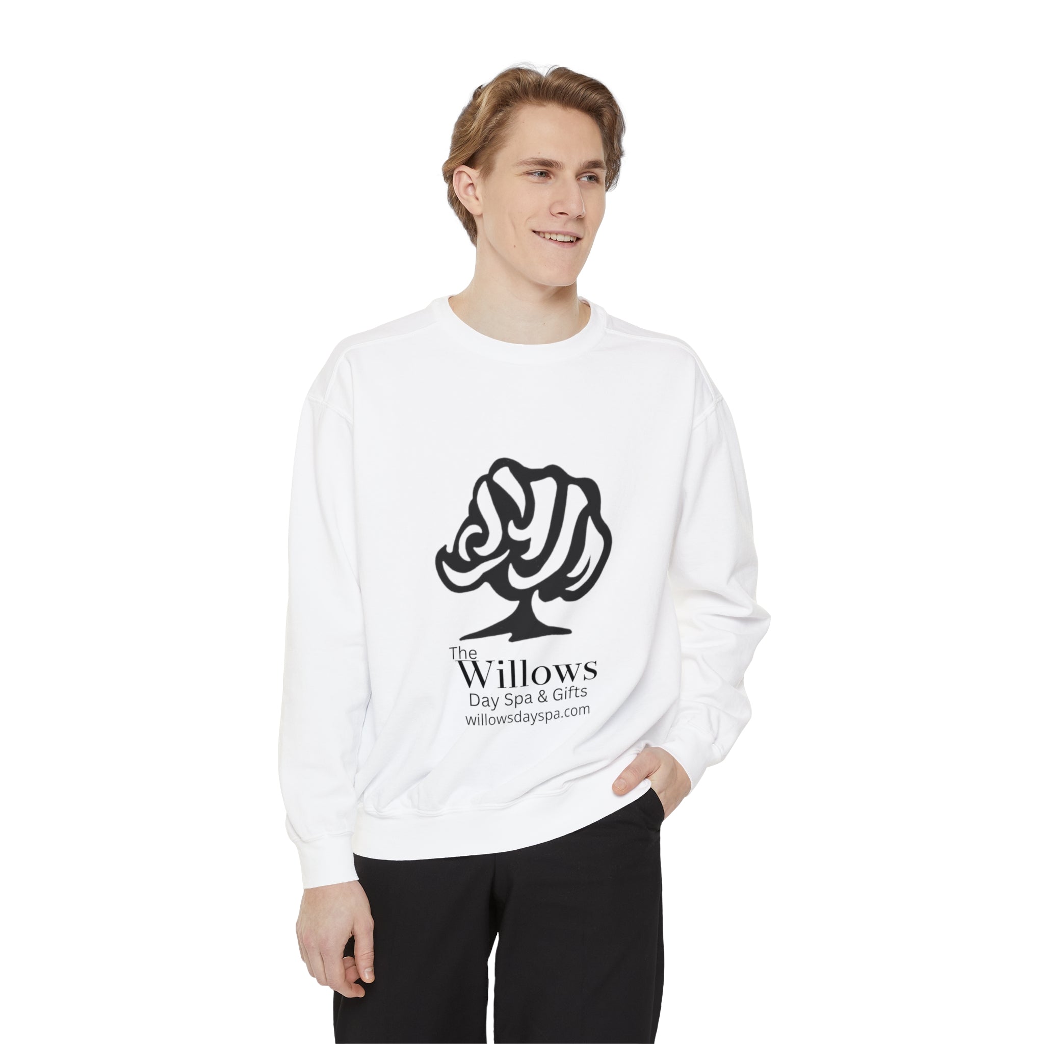 Willows comfort colors sweatshirt - black logo