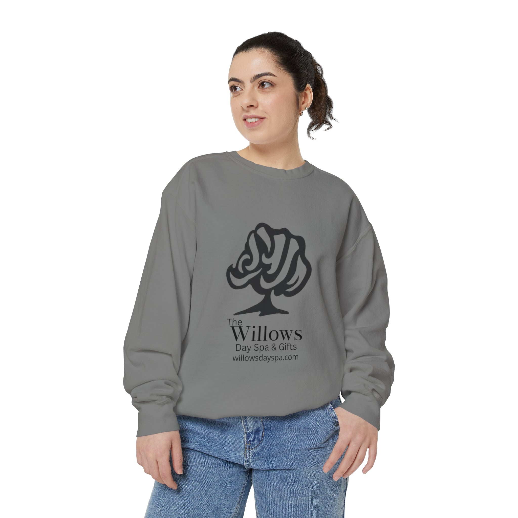 Willows comfort colors sweatshirt - black logo