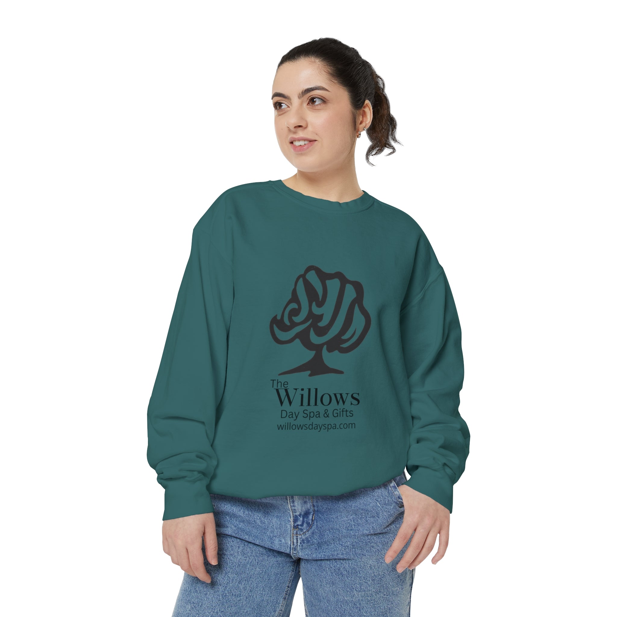 Willows comfort colors sweatshirt - black logo