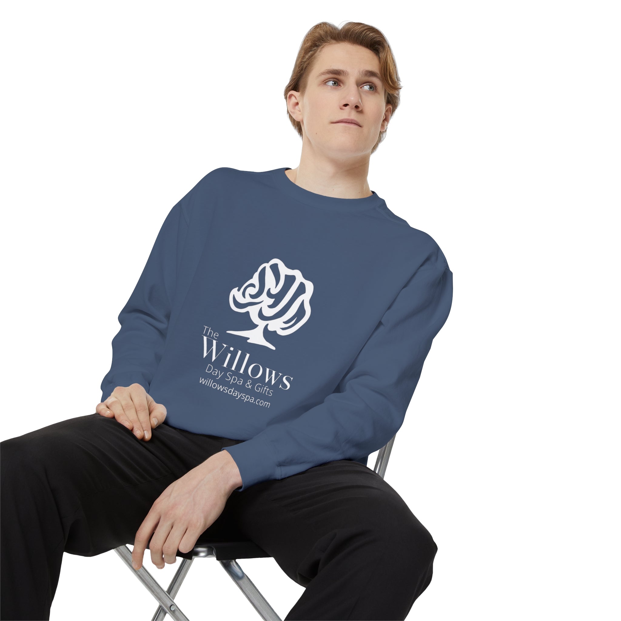 Willows Comfort Color Sweatshirt - white logo