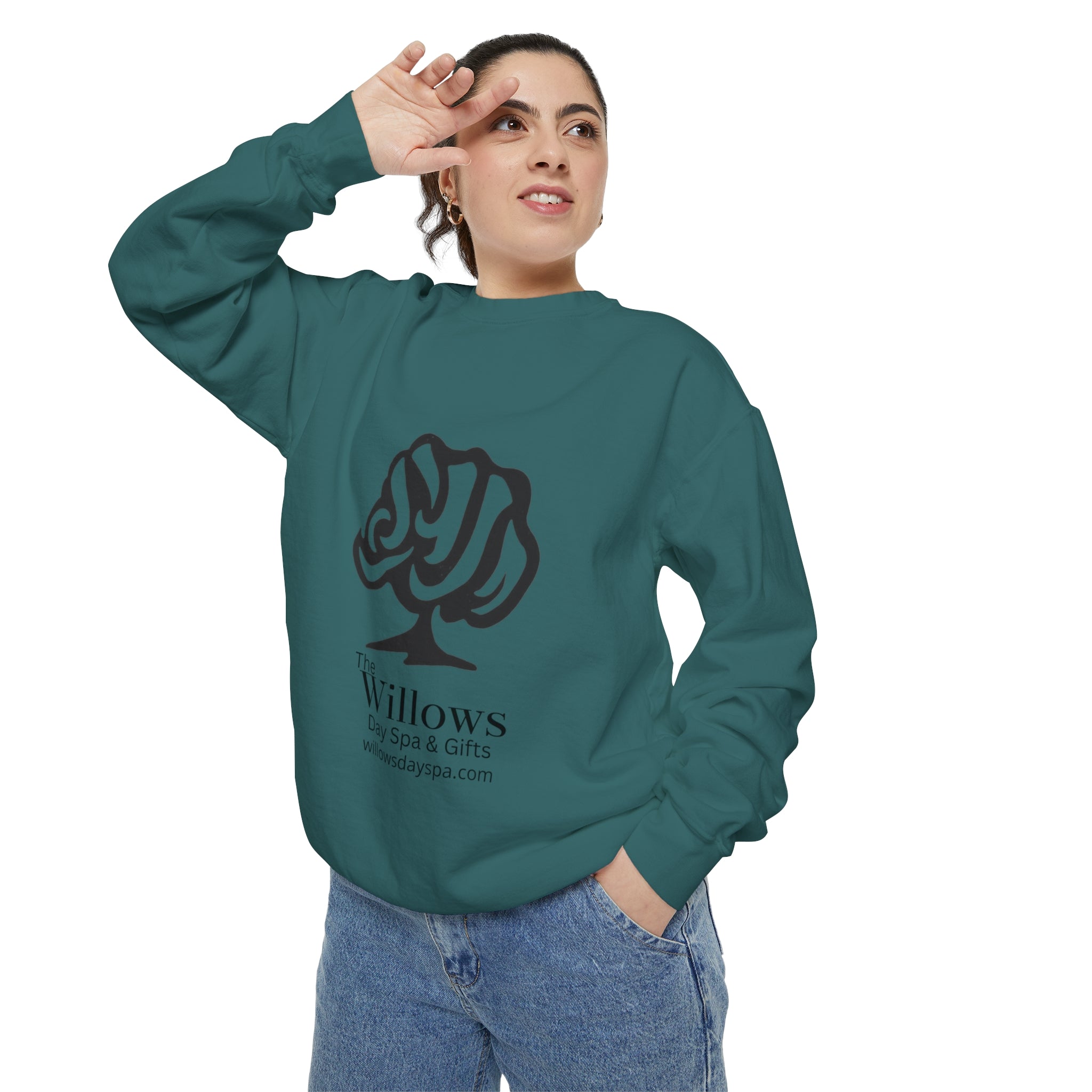 Willows comfort colors sweatshirt - black logo