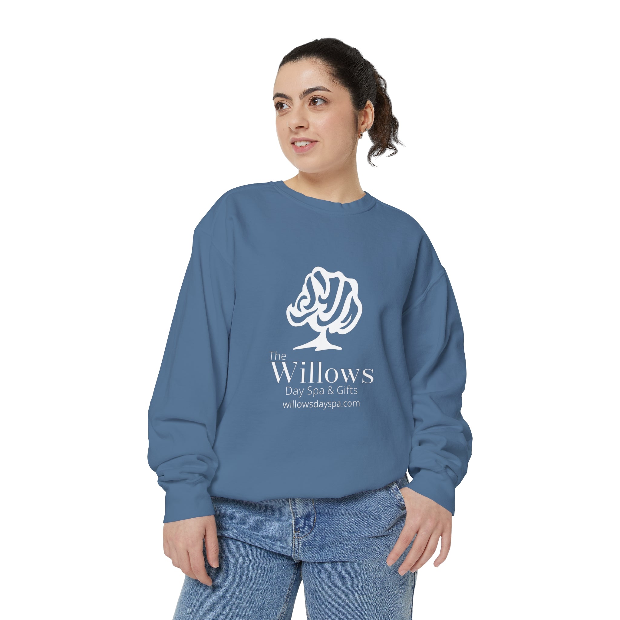 Willows Comfort Color Sweatshirt - white logo