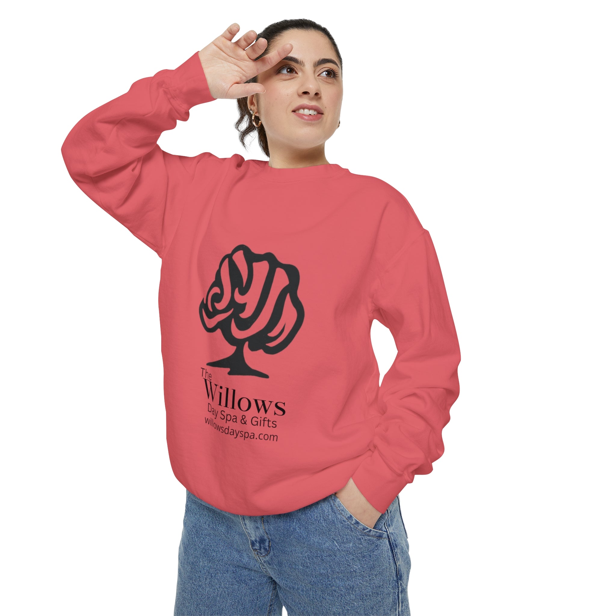 Willows comfort colors sweatshirt - black logo