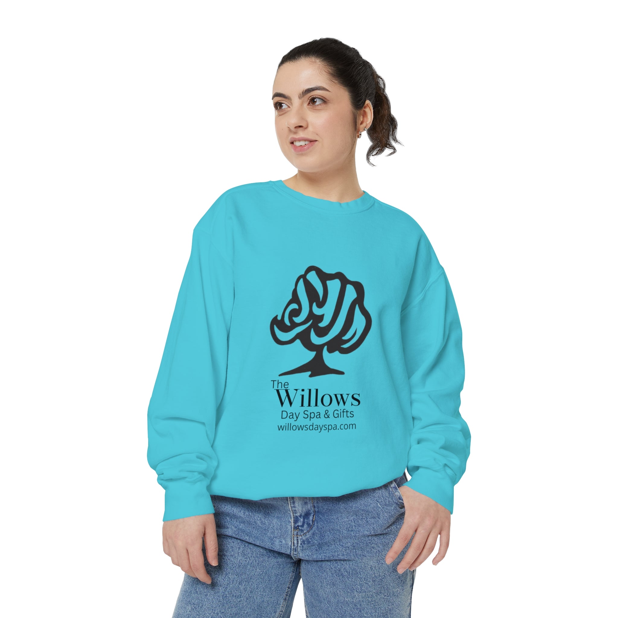 Willows comfort colors sweatshirt - black logo