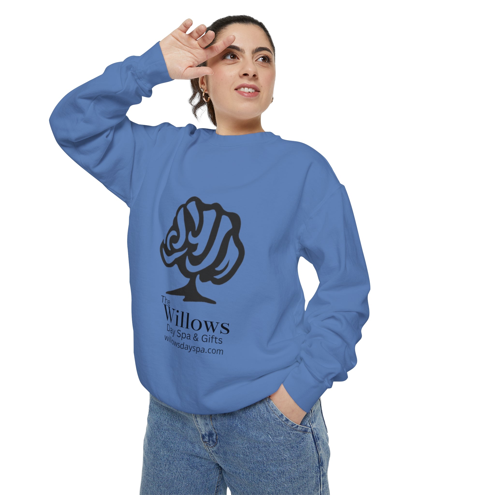Willows comfort colors sweatshirt - black logo