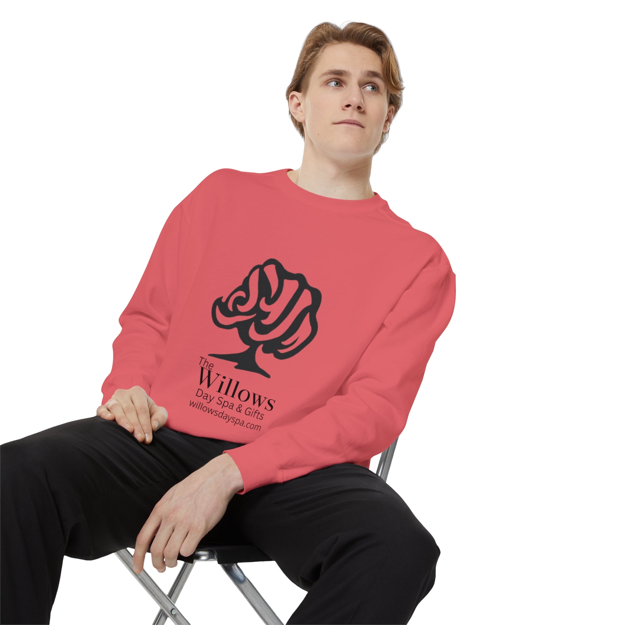 Willows comfort colors sweatshirt - black logo