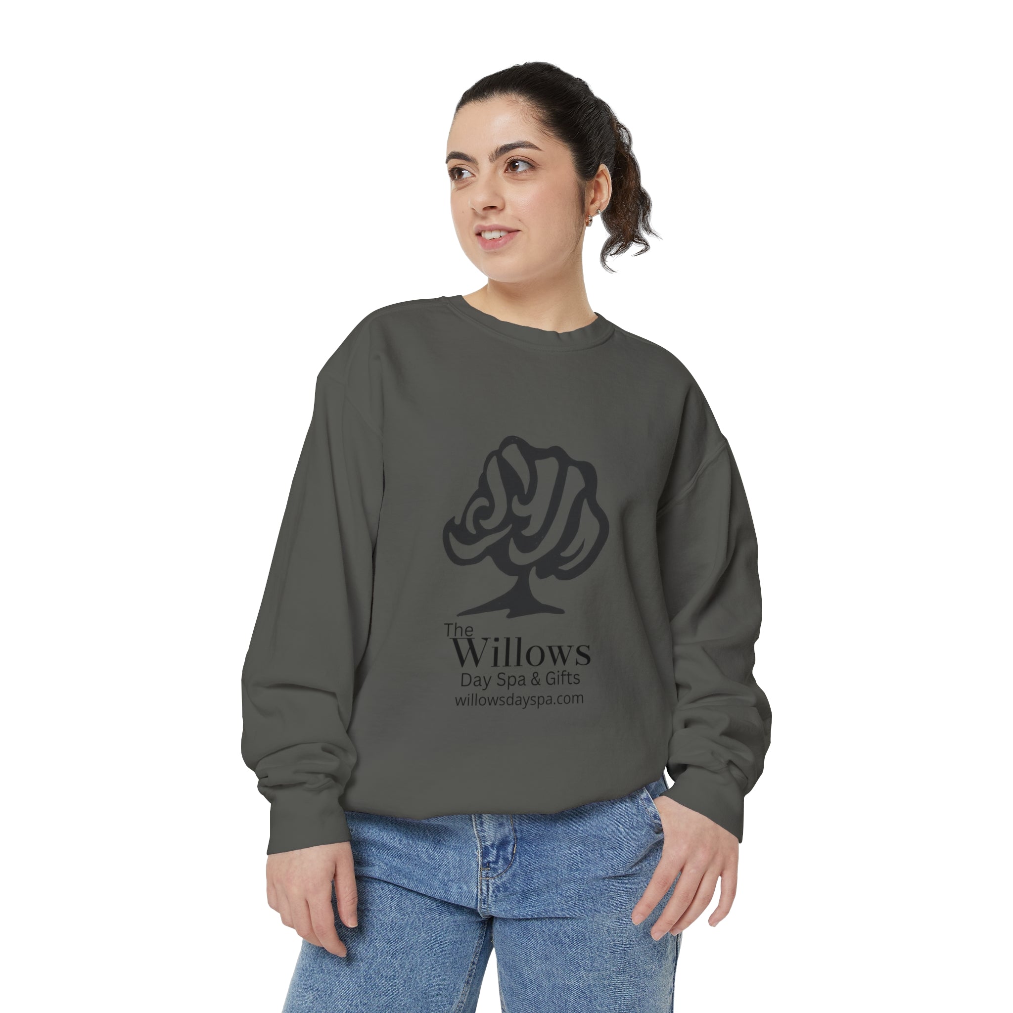 Willows comfort colors sweatshirt - black logo