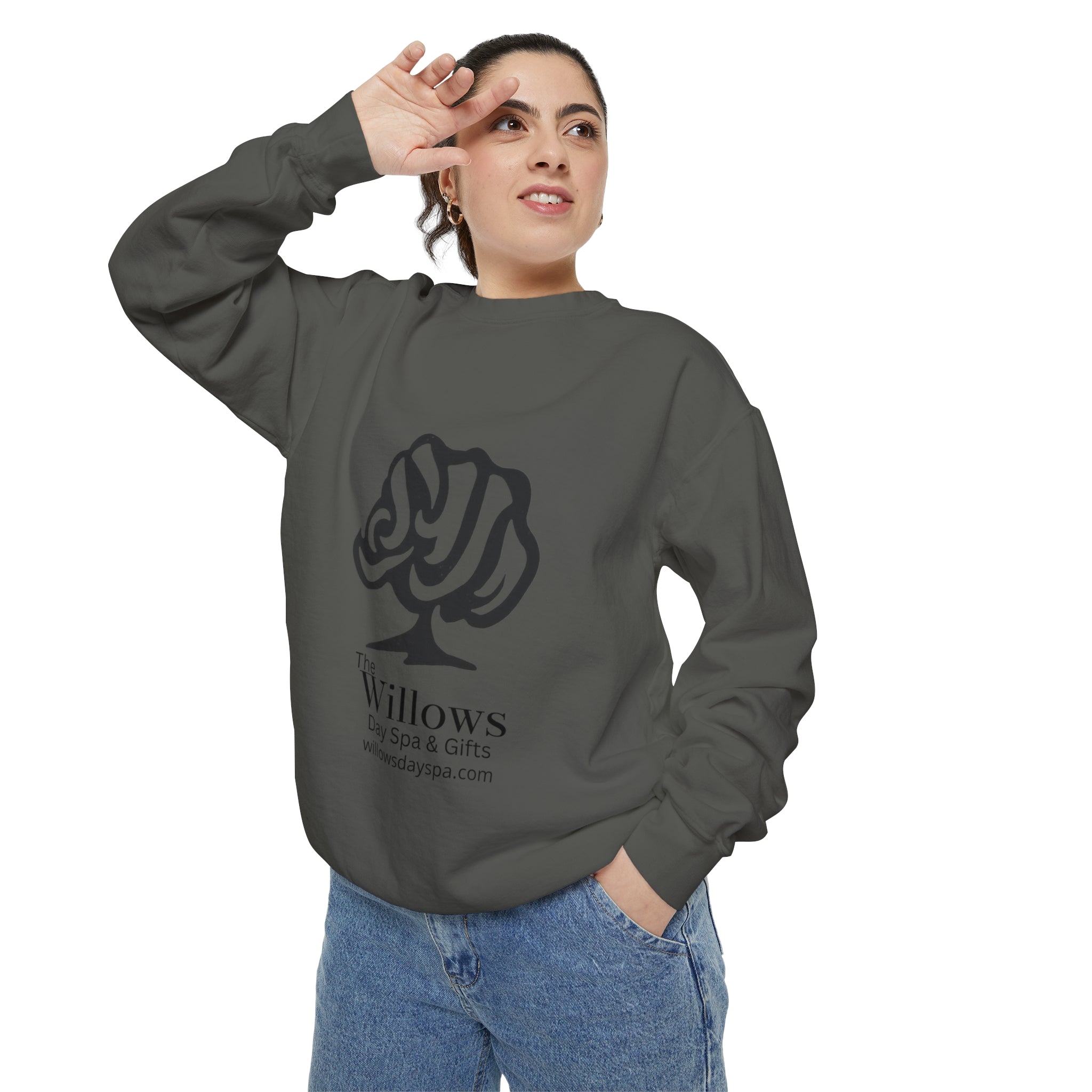 Willows comfort colors sweatshirt - black logo