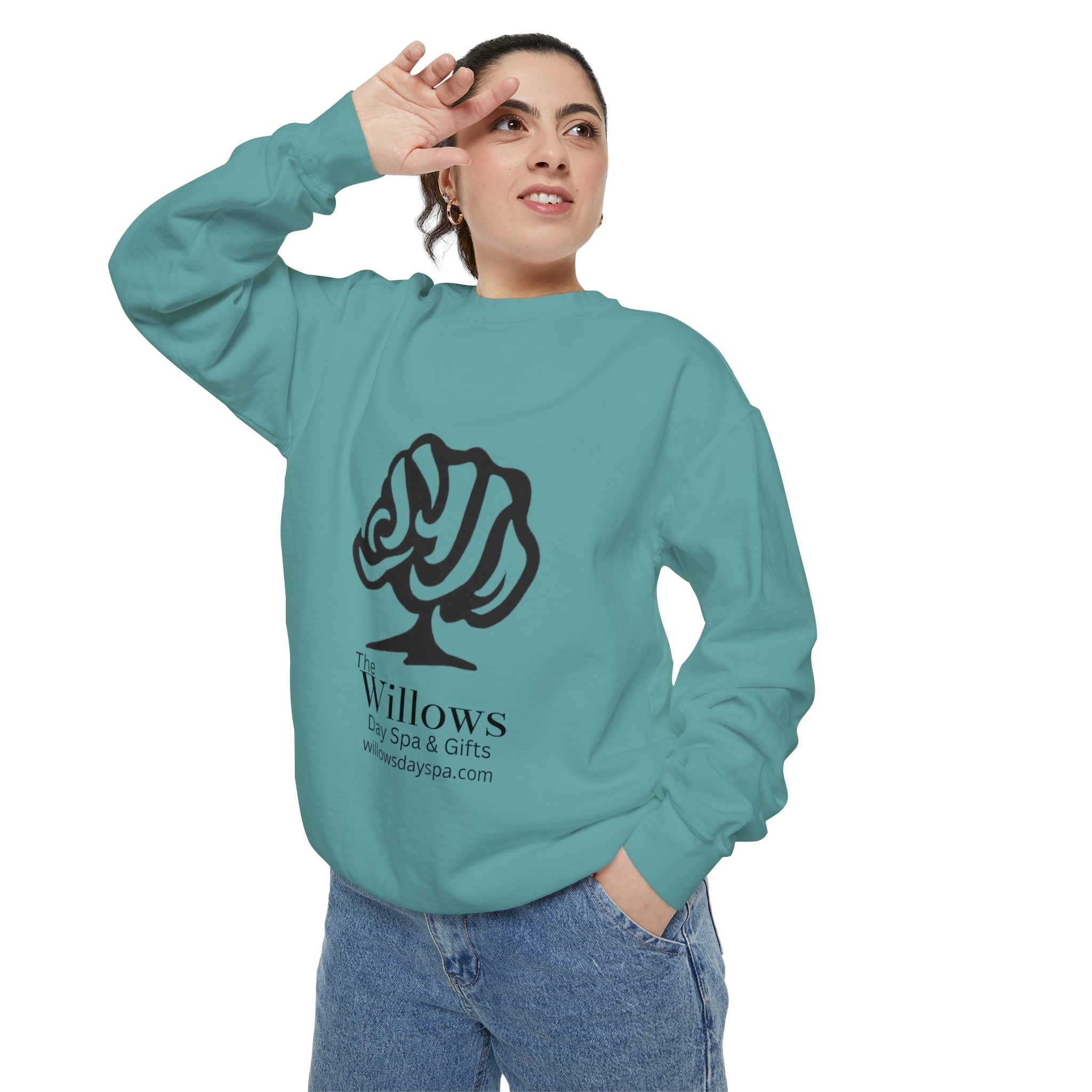 Willows comfort colors sweatshirt - black logo