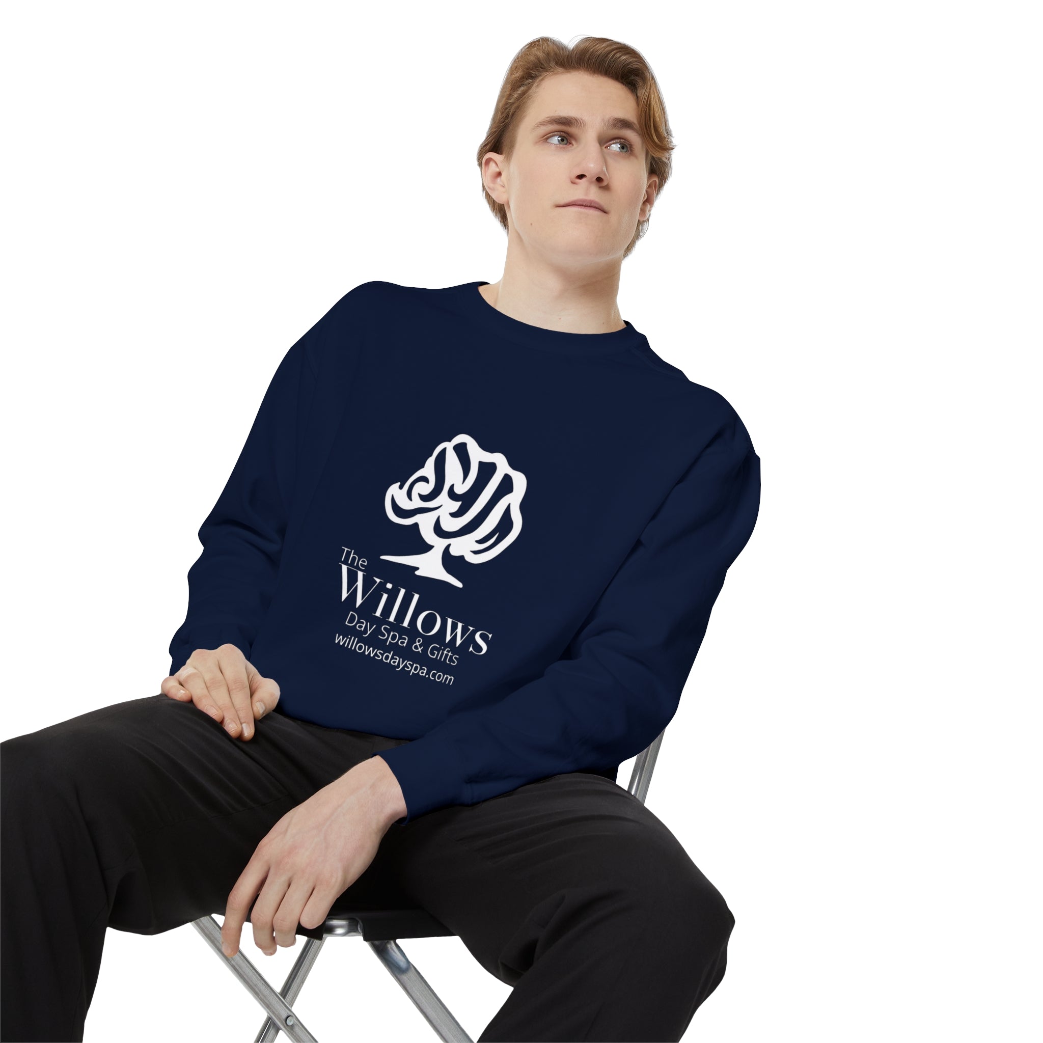 Willows Comfort Color Sweatshirt - white logo