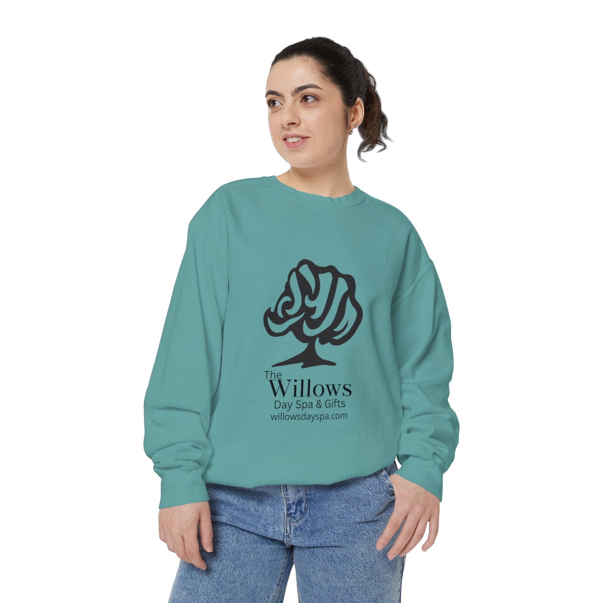 Willows comfort colors sweatshirt - black logo