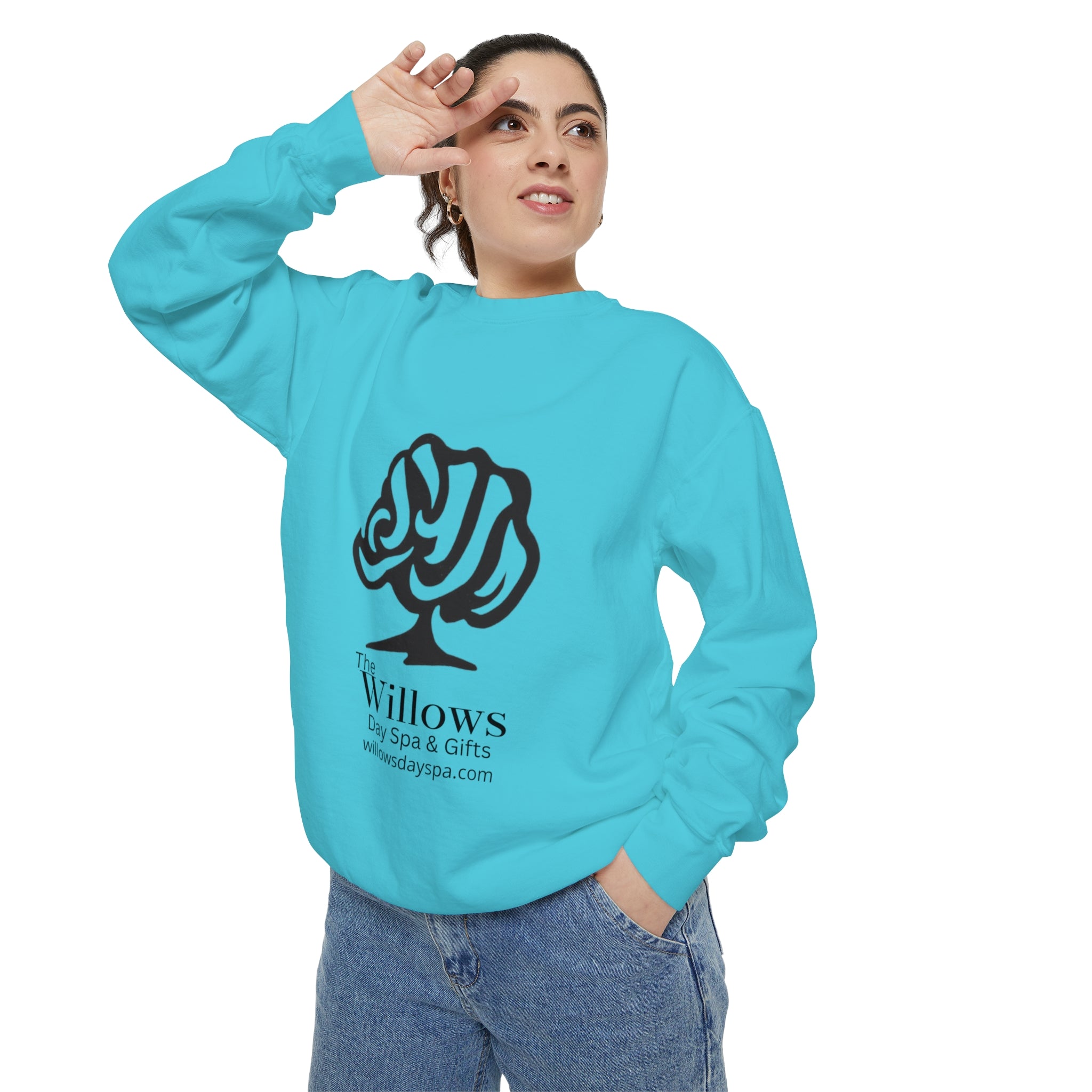 Willows comfort colors sweatshirt - black logo