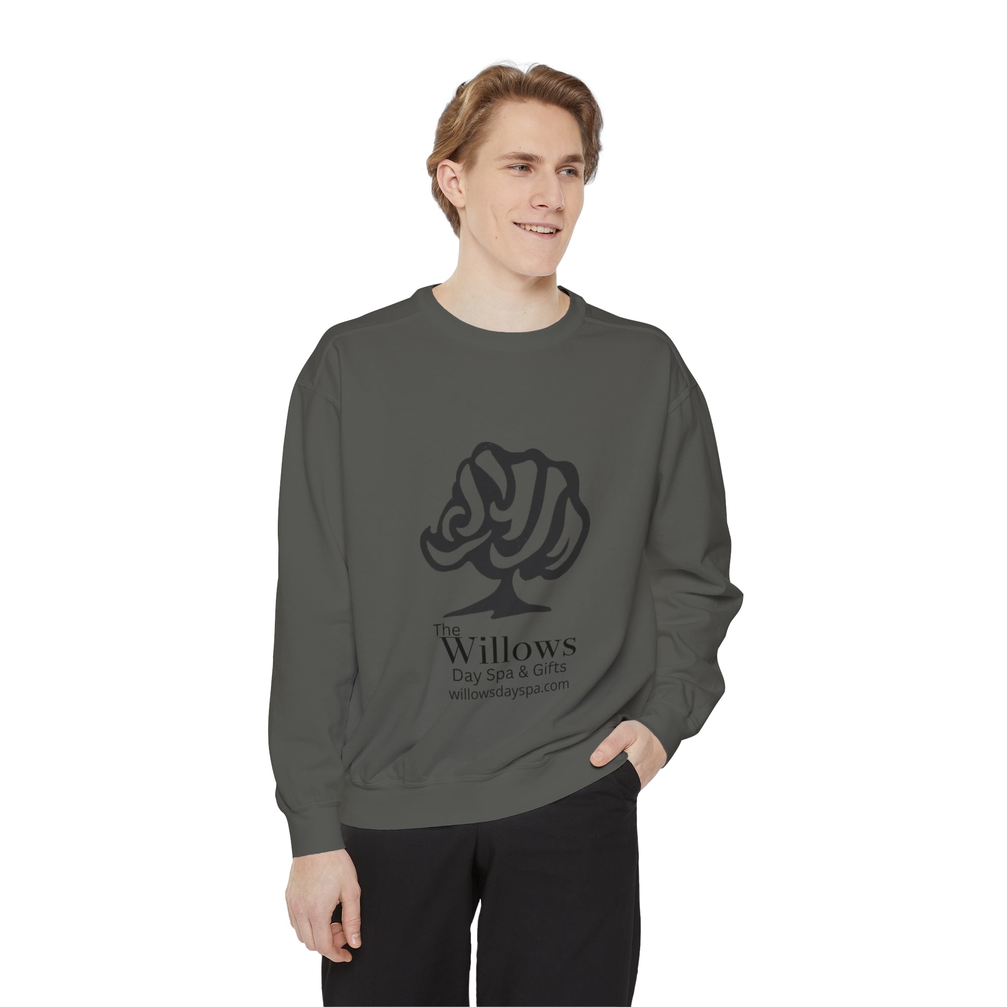 Willows comfort colors sweatshirt - black logo