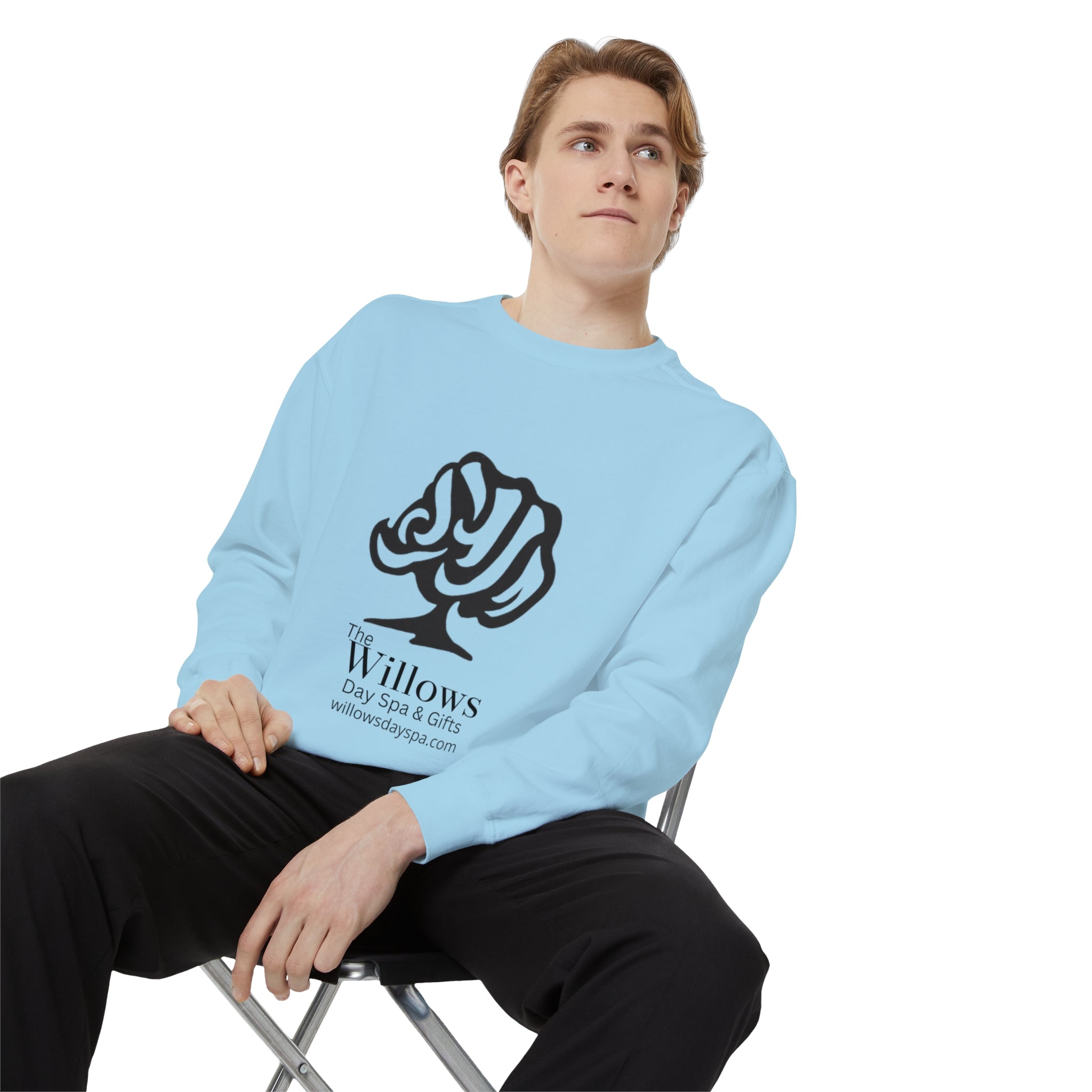 Willows comfort colors sweatshirt - black logo