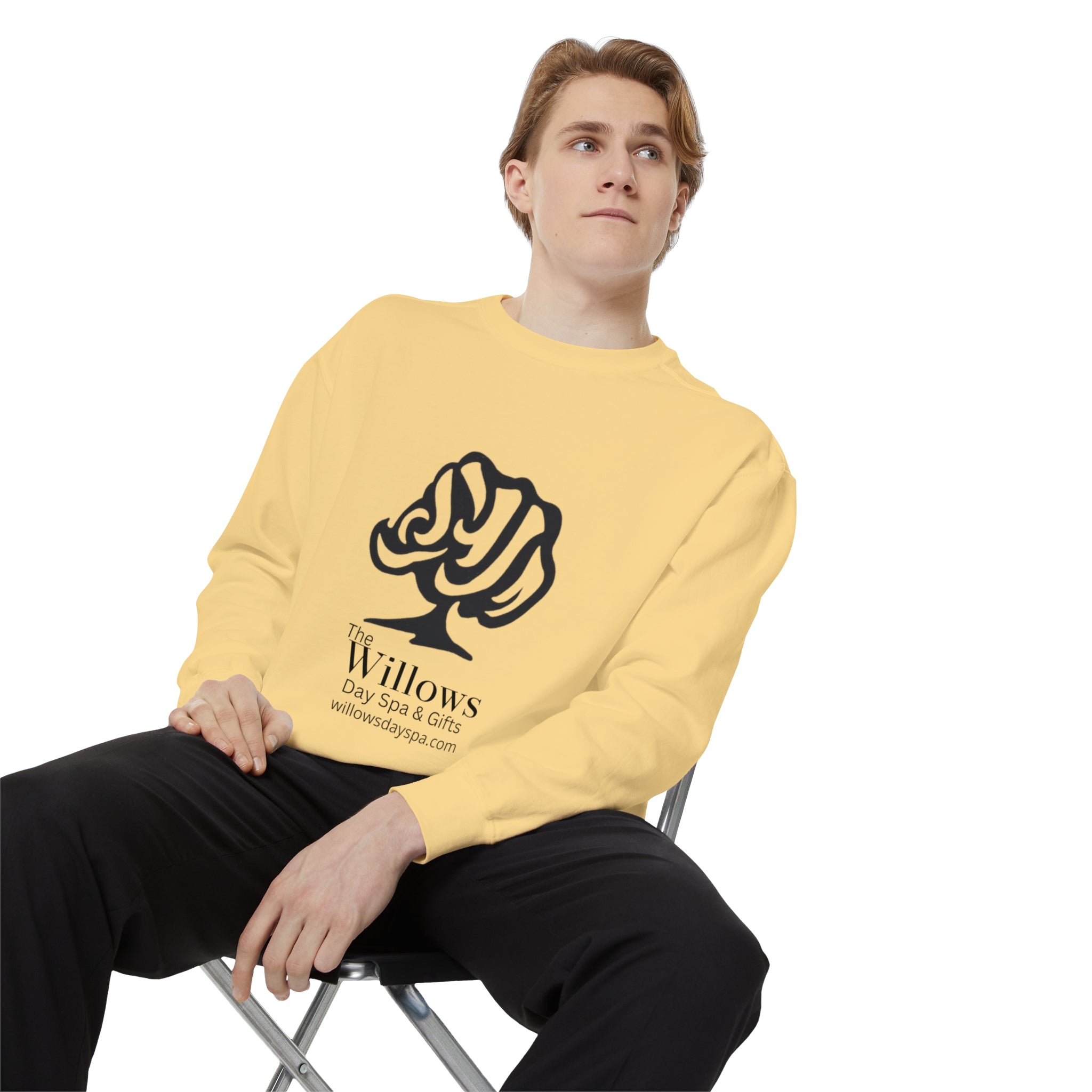 Willows comfort colors sweatshirt - black logo