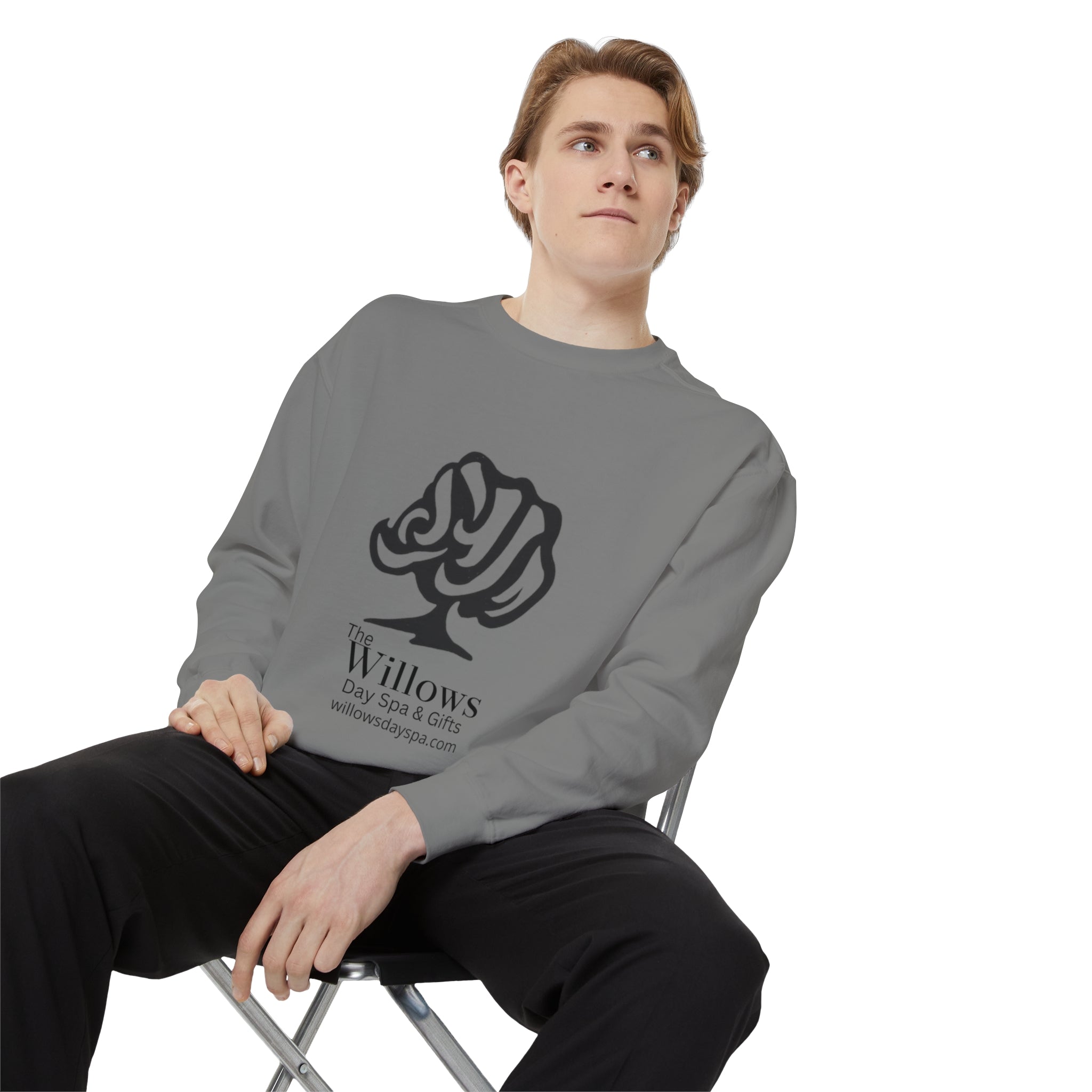 Willows comfort colors sweatshirt - black logo
