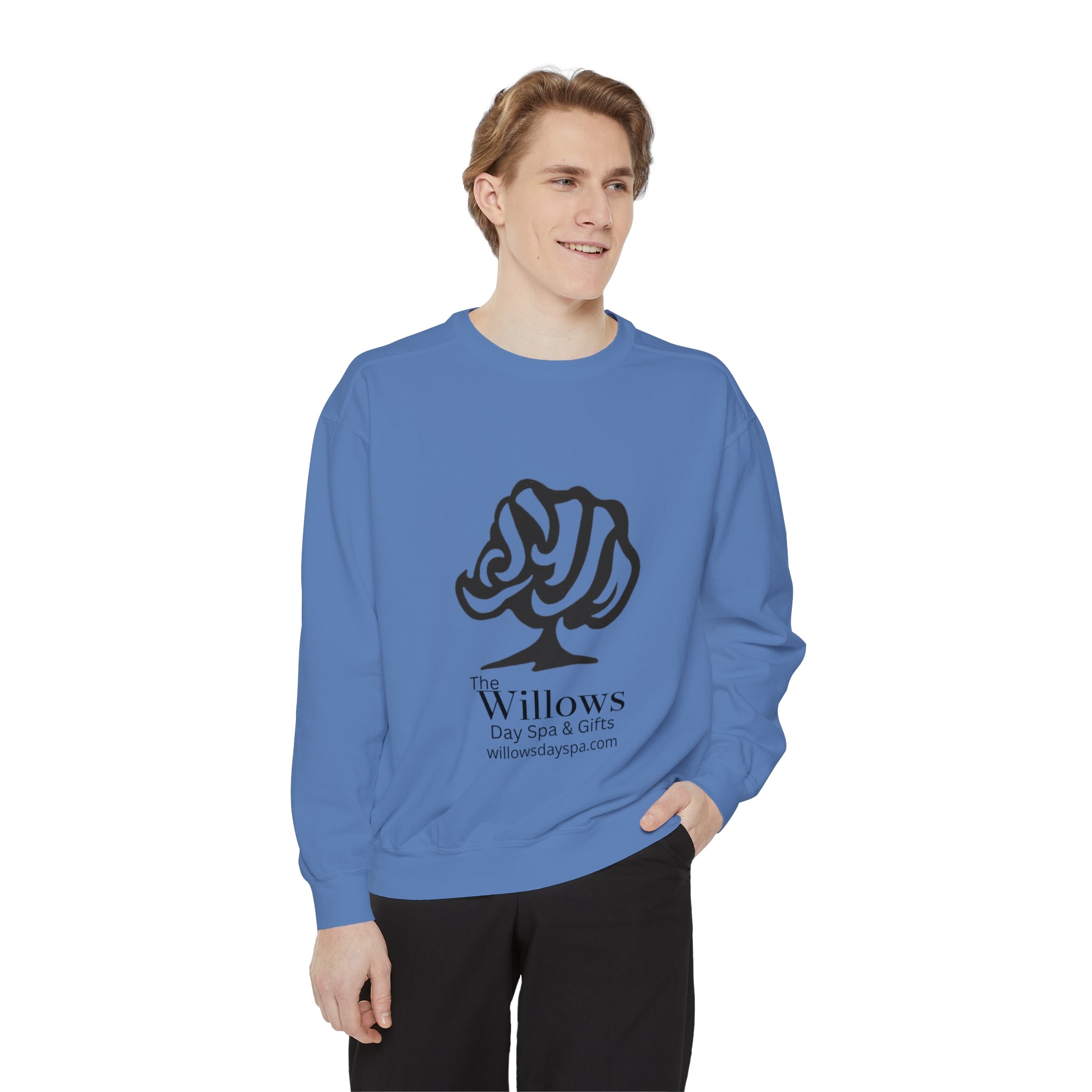 Willows comfort colors sweatshirt - black logo