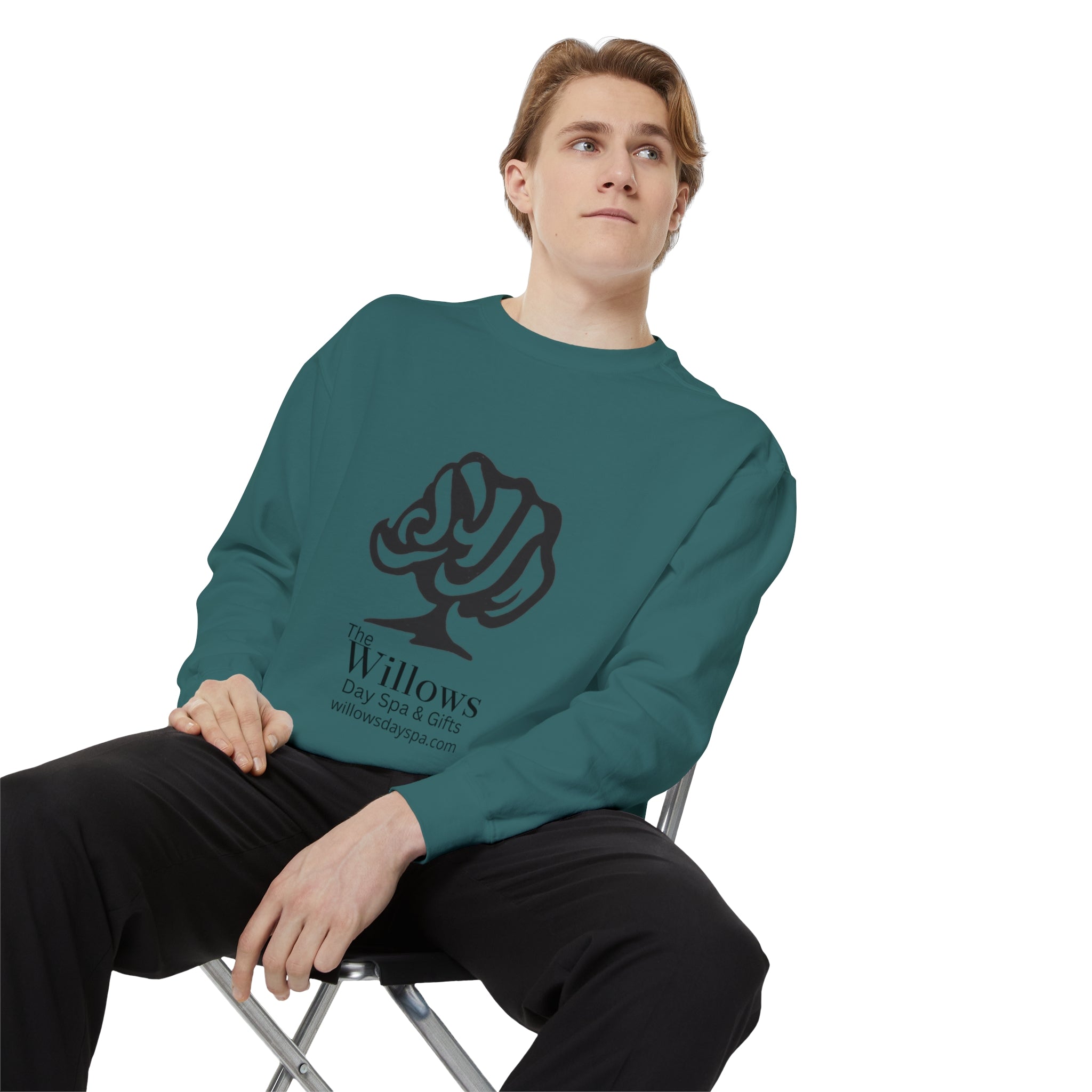 Willows comfort colors sweatshirt - black logo