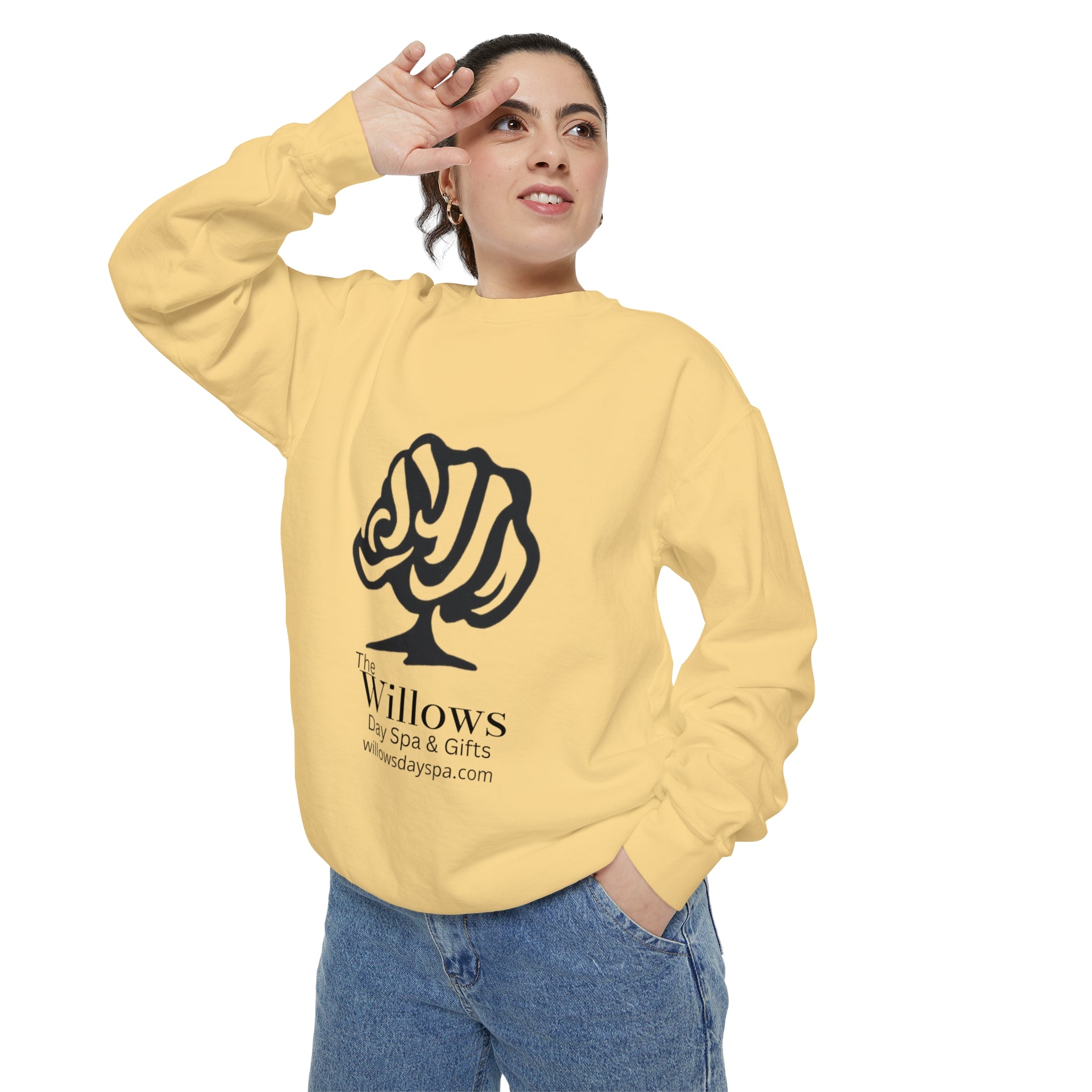 Willows comfort colors sweatshirt - black logo