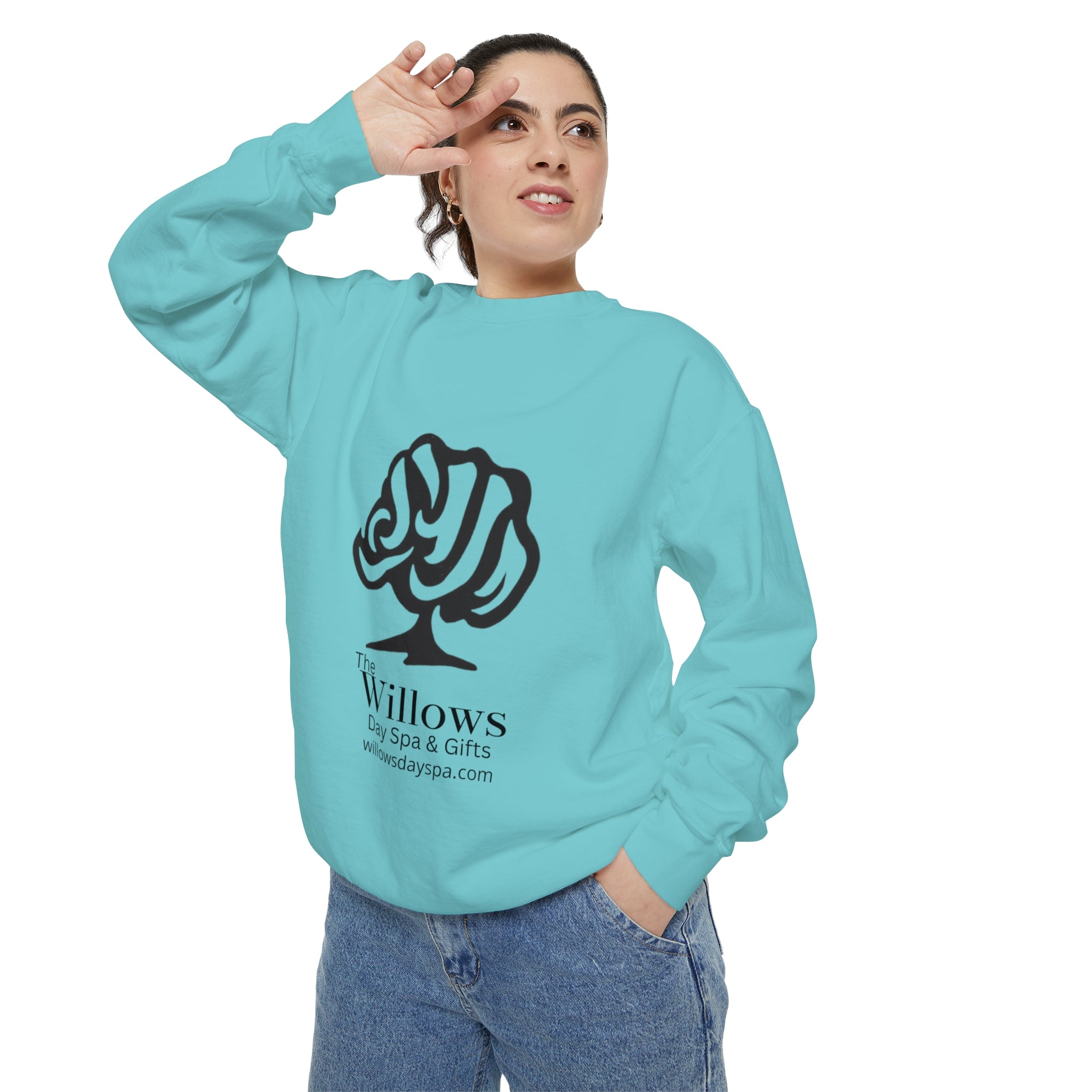 Willows comfort colors sweatshirt - black logo