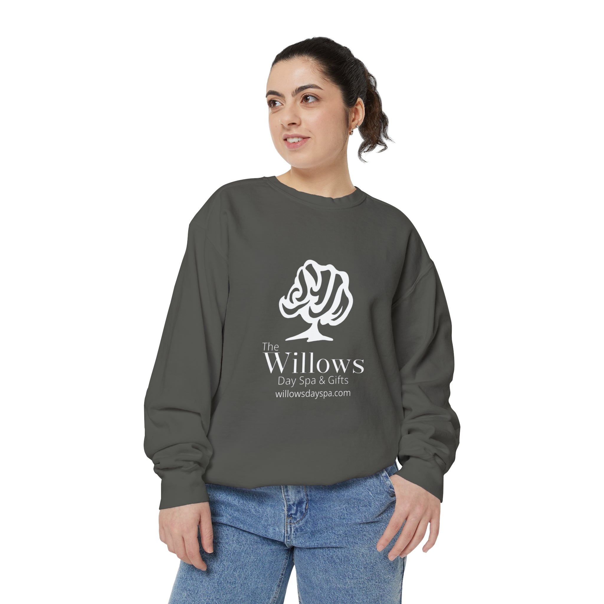 Willows Comfort Color Sweatshirt - white logo