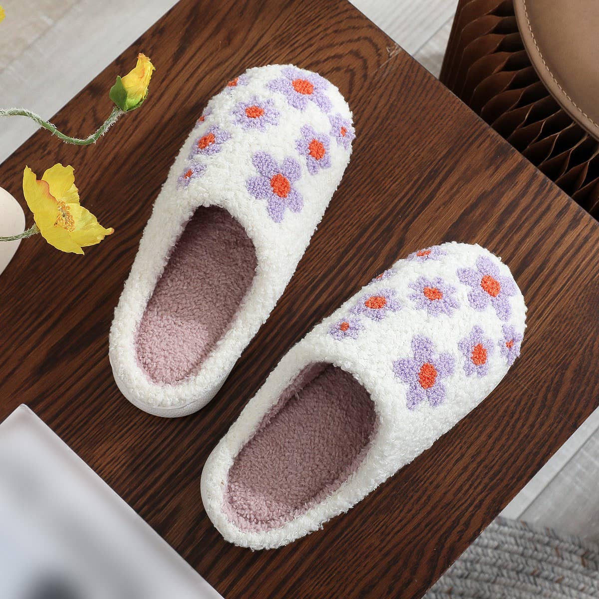 PURPLE LILAC SLIPPERS