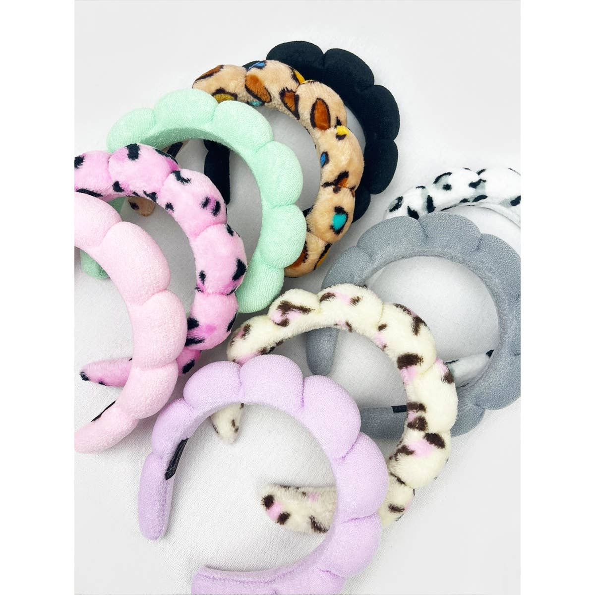 Puffed Scallop Spa Headband