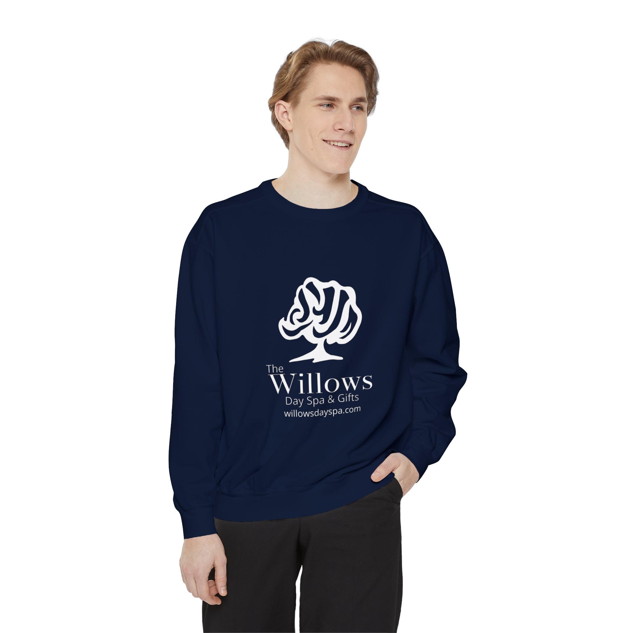 Willows Comfort Color Sweatshirt - white logo