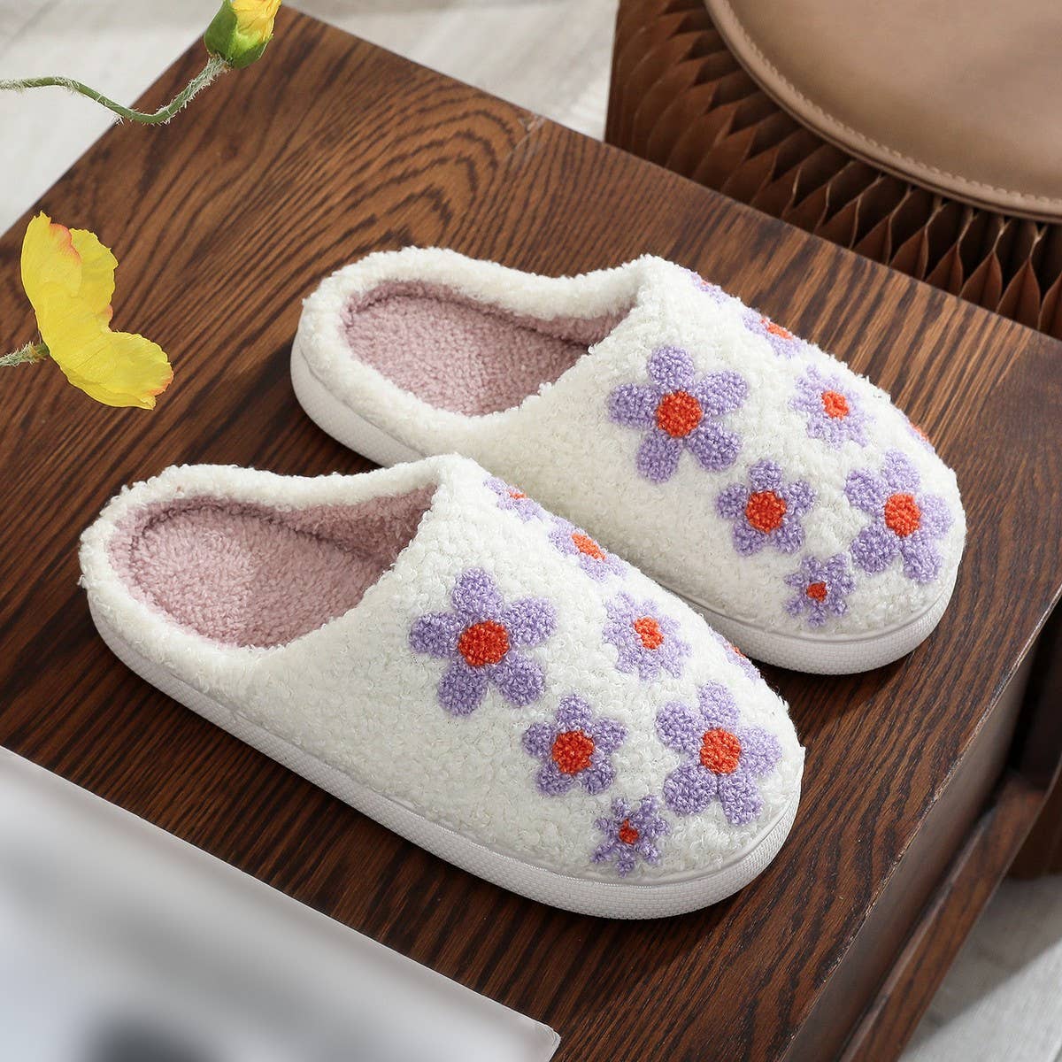 PURPLE LILAC SLIPPERS