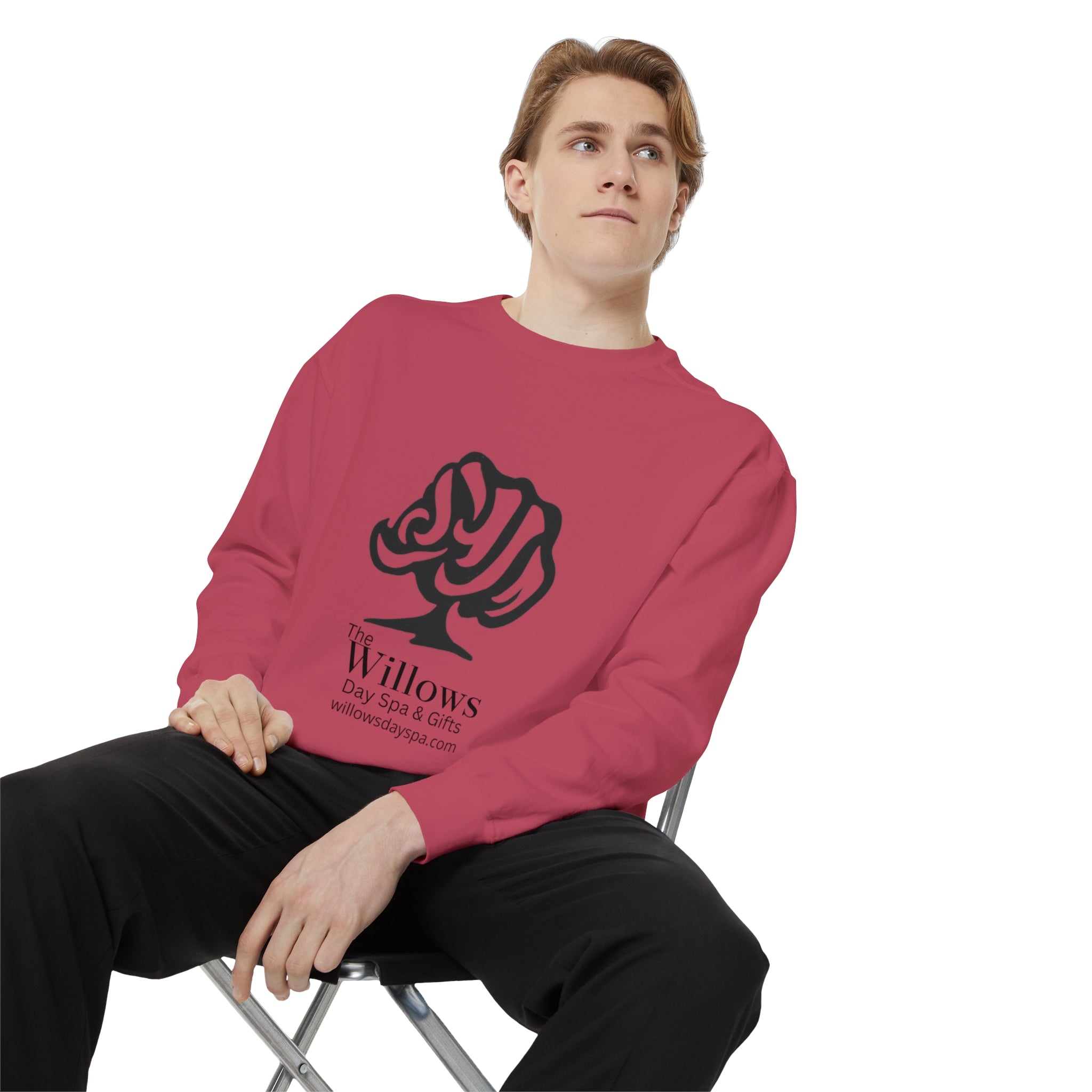 Willows comfort colors sweatshirt - black logo