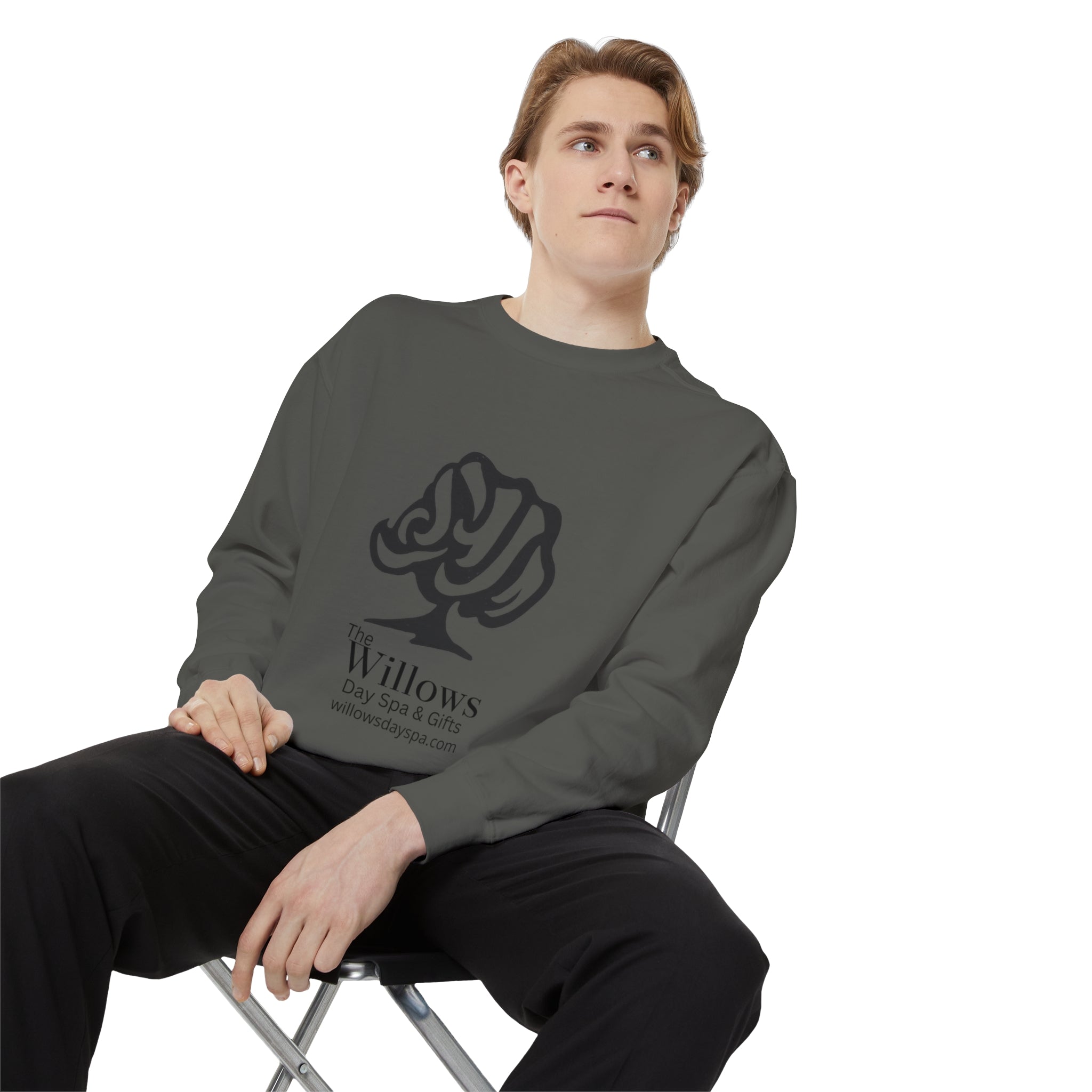 Willows comfort colors sweatshirt - black logo