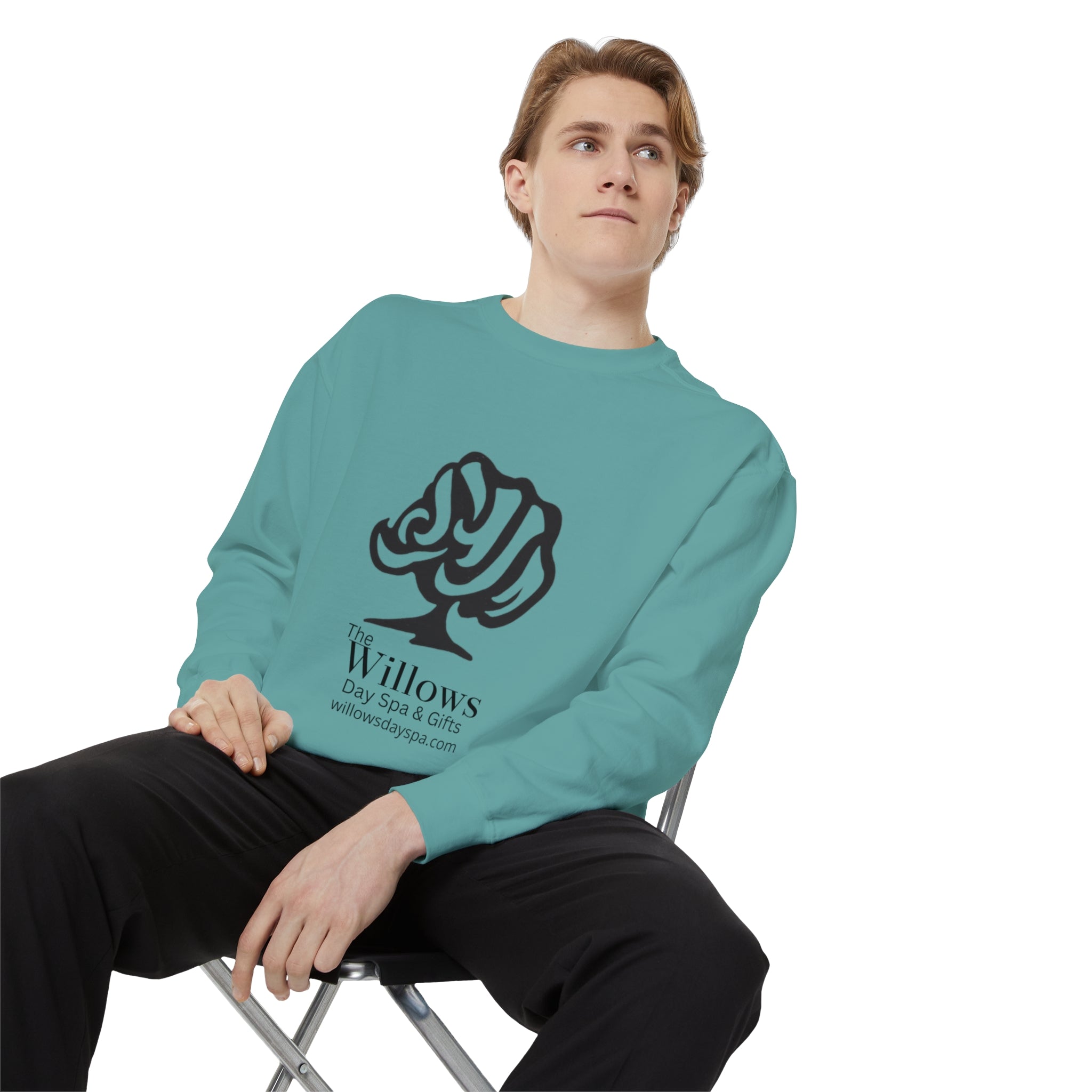Willows comfort colors sweatshirt - black logo