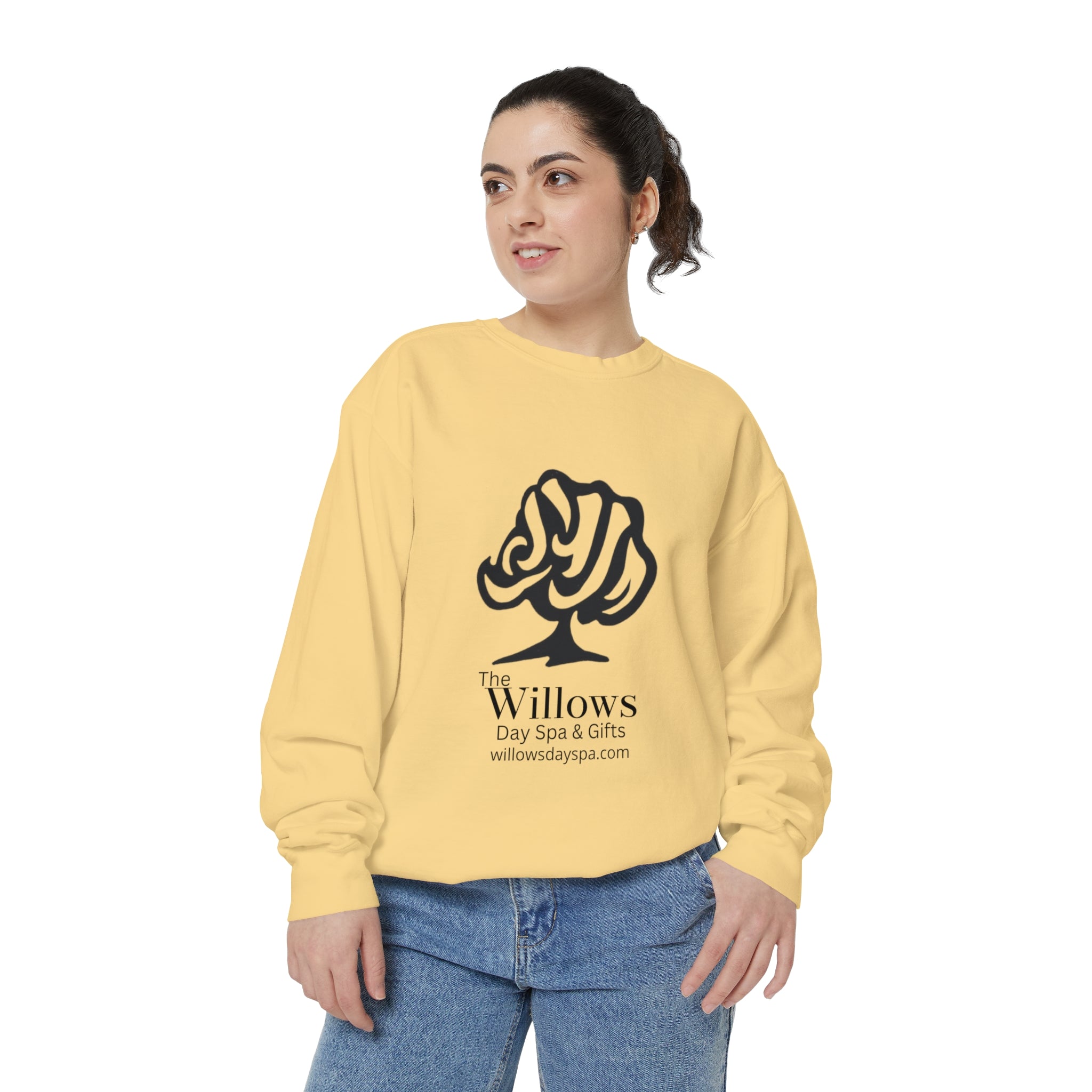 Willows comfort colors sweatshirt - black logo