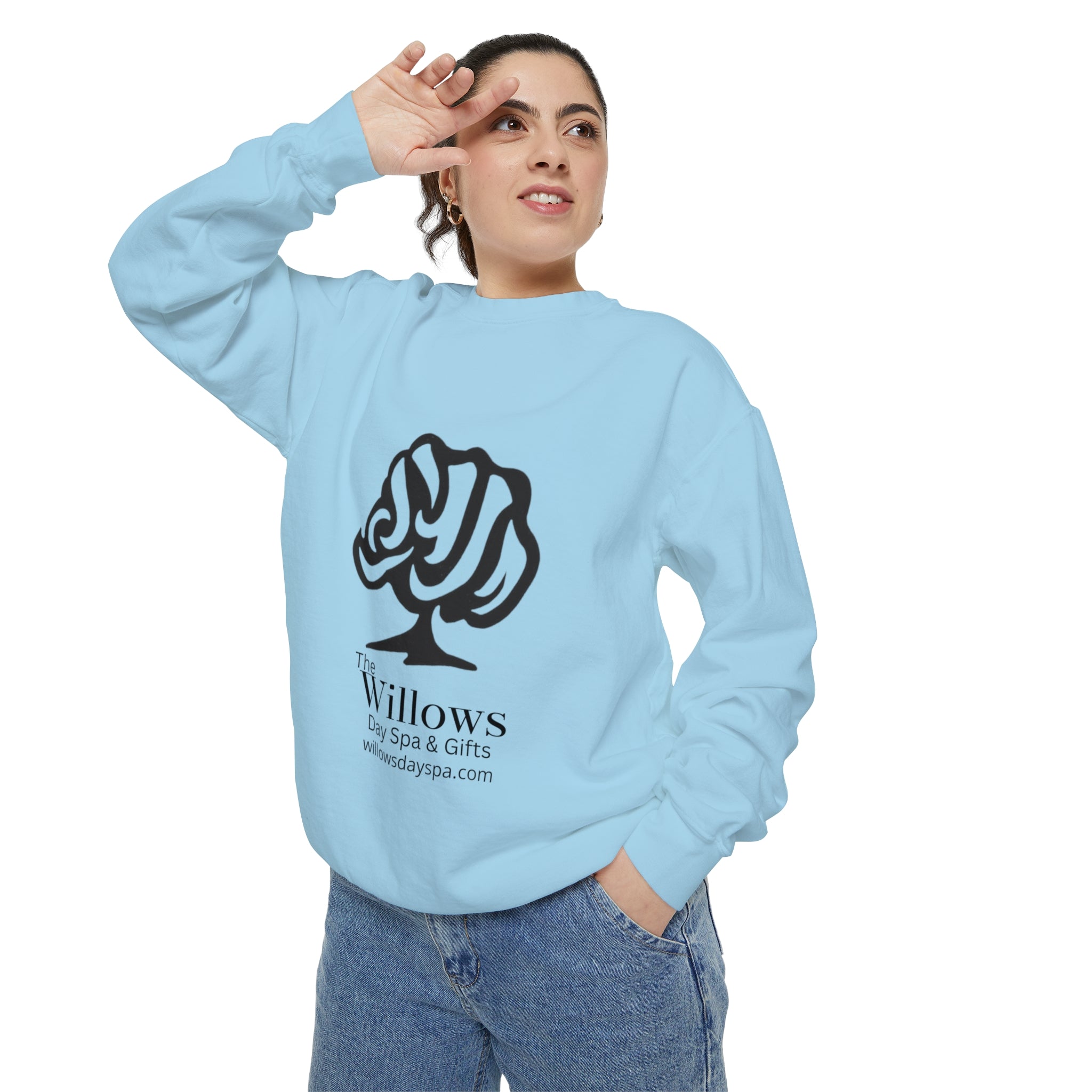 Willows comfort colors sweatshirt - black logo