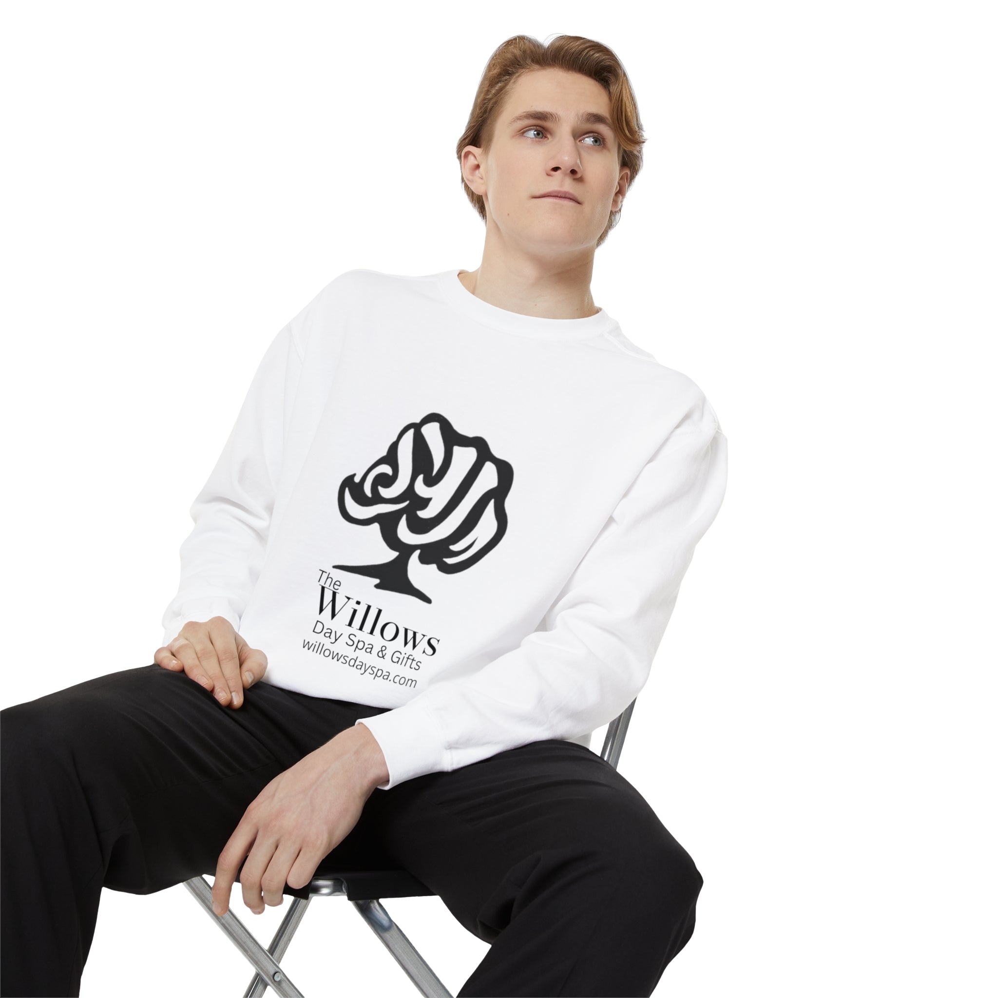 Willows comfort colors sweatshirt - black logo