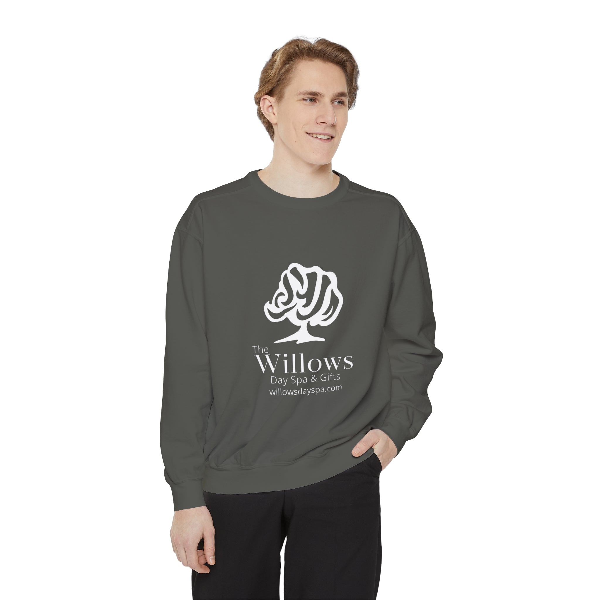 Willows Comfort Color Sweatshirt - white logo