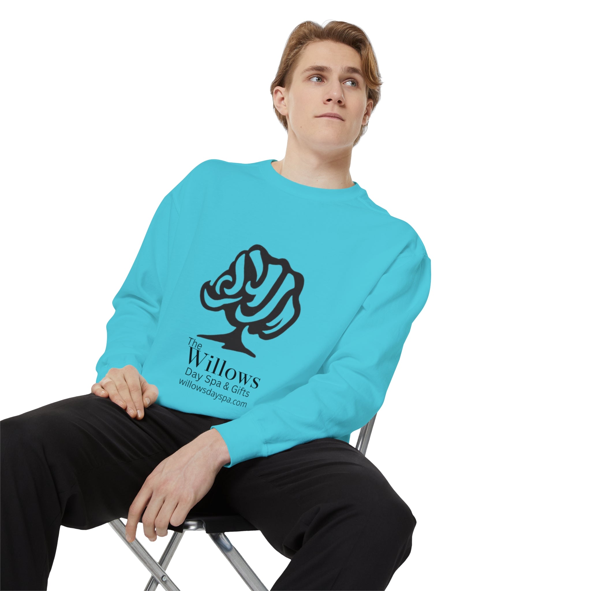 Willows comfort colors sweatshirt - black logo