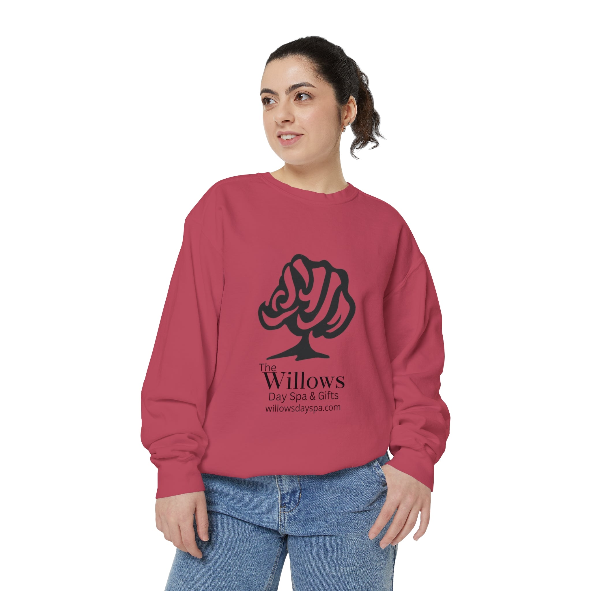 Willows comfort colors sweatshirt - black logo