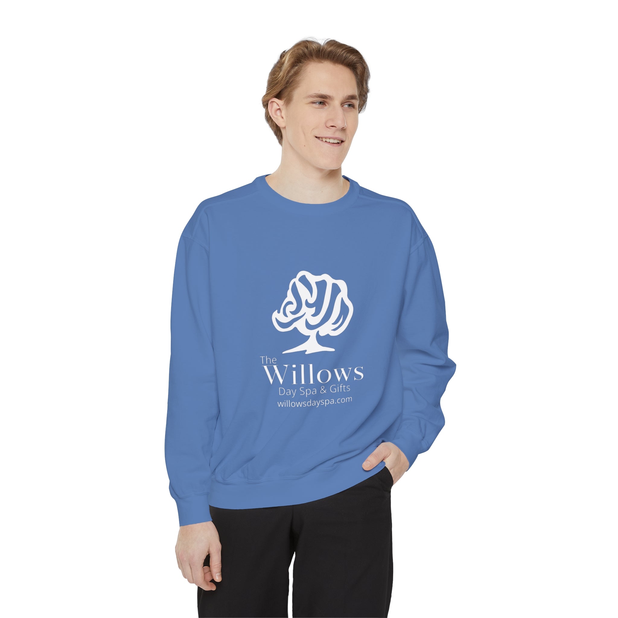 Willows Comfort Color Sweatshirt - white logo
